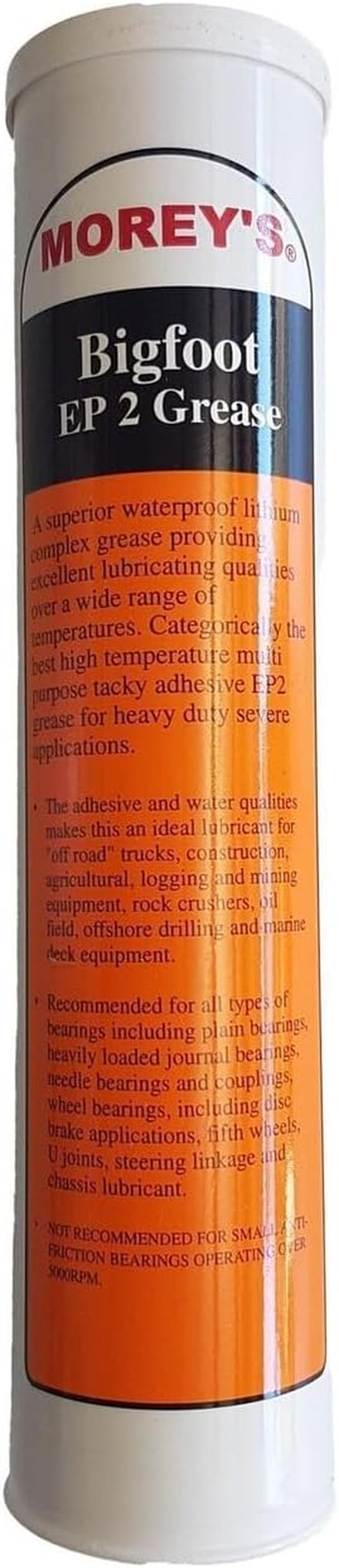 Morey'S Bigfoot Orange Lithium Complex EP2 Tacky Grease 400 G