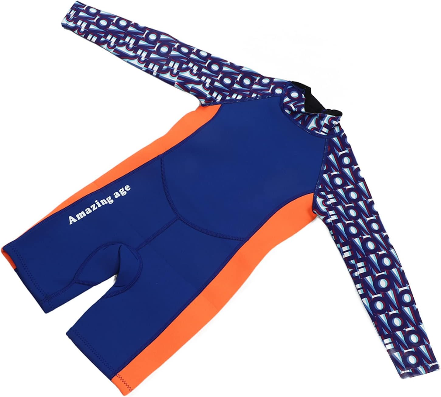 Kids Wetsuit for Boys Girls Toddlers Youth, 2.5Mm Neoprene Thermal One Piece Diving Suit Long Sleeve Keep Warm Back Zip Wet Suits for Diving, Surfing, Swimming, Water Sports (Size 6) image number 6