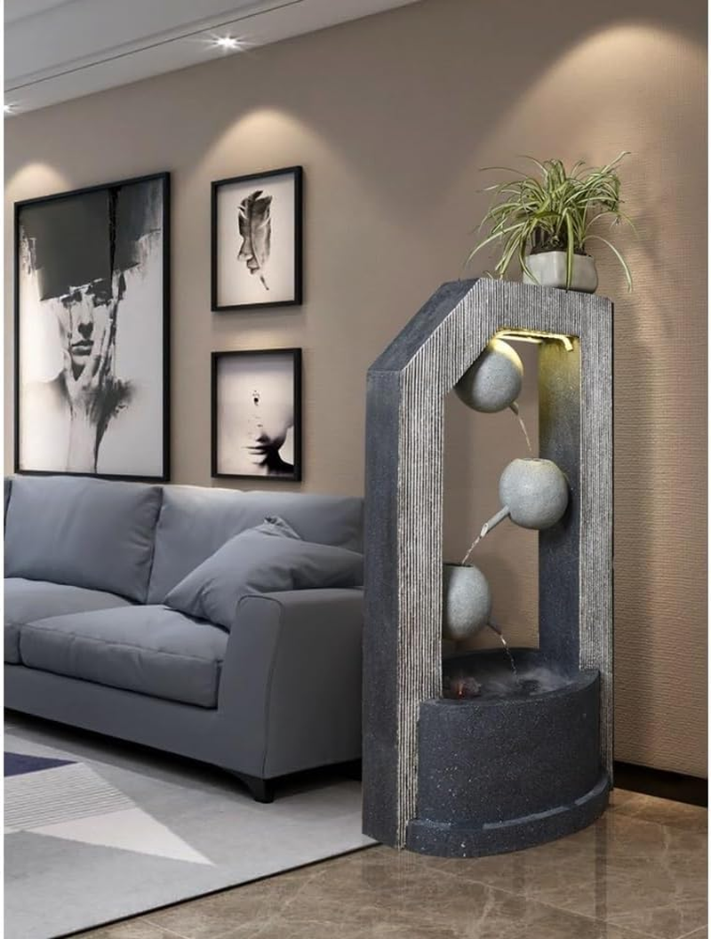 Outdoor Fountain Living Room Flowing Water Fish Tank Fountain, Scenery Entrance Sofa Decorations Home Wealth Feng Shui Ornaments image number 3