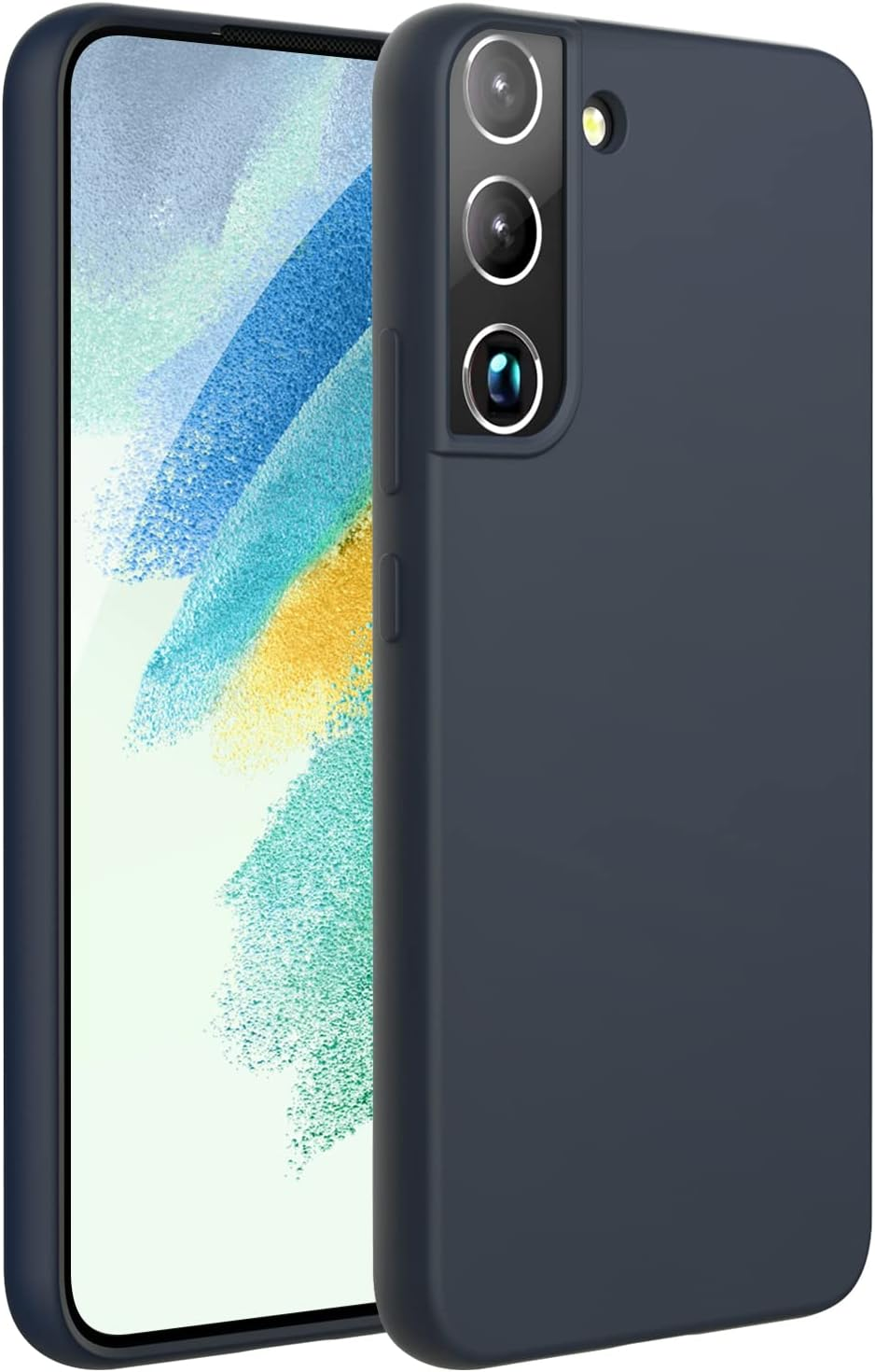 ZUSLAB Galaxy S22 Case 5G Nano Silicone Shockproof Gel Rubber Bumper Protective Cover - Pink