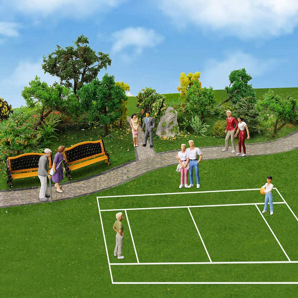 O Gauge Figures All Standing 1:43 O Scale Model Trains Passengers 30 Different Poses People Model Railway for Miniature Scenes image number 1