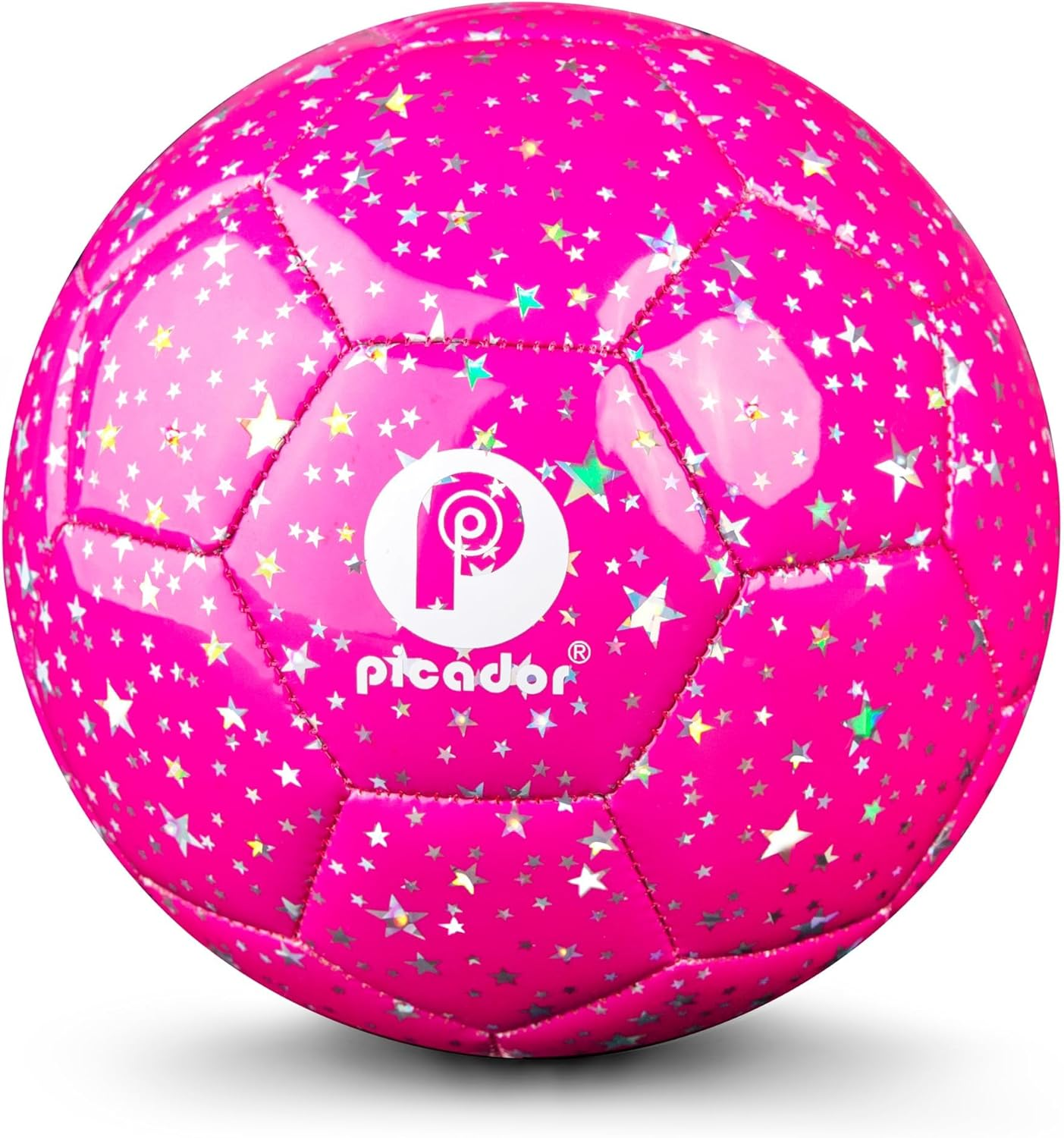 Soccer Ball Size 3 4,Sparkling Girls Pink Soccer Ball for 4-6-8 8-12 Kids Toddlers Children Indoor Outdoor Backyard Play Sport Ball