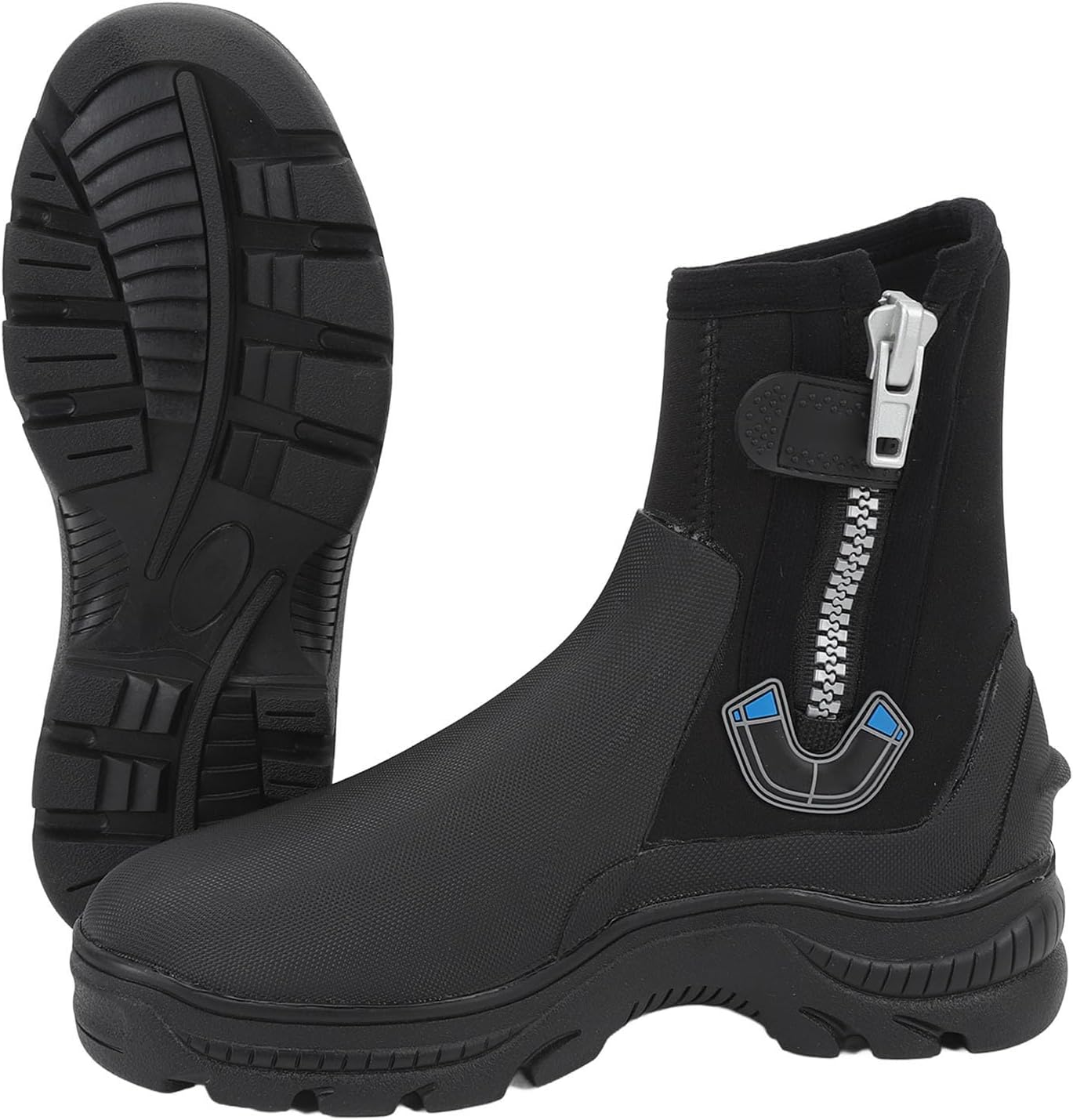 Jectse Non Slip Dive Boots 5Mm Thickness High Top Neoprene Water Boots for Snorkeling Swimming, Soft Lining Wading image number 3