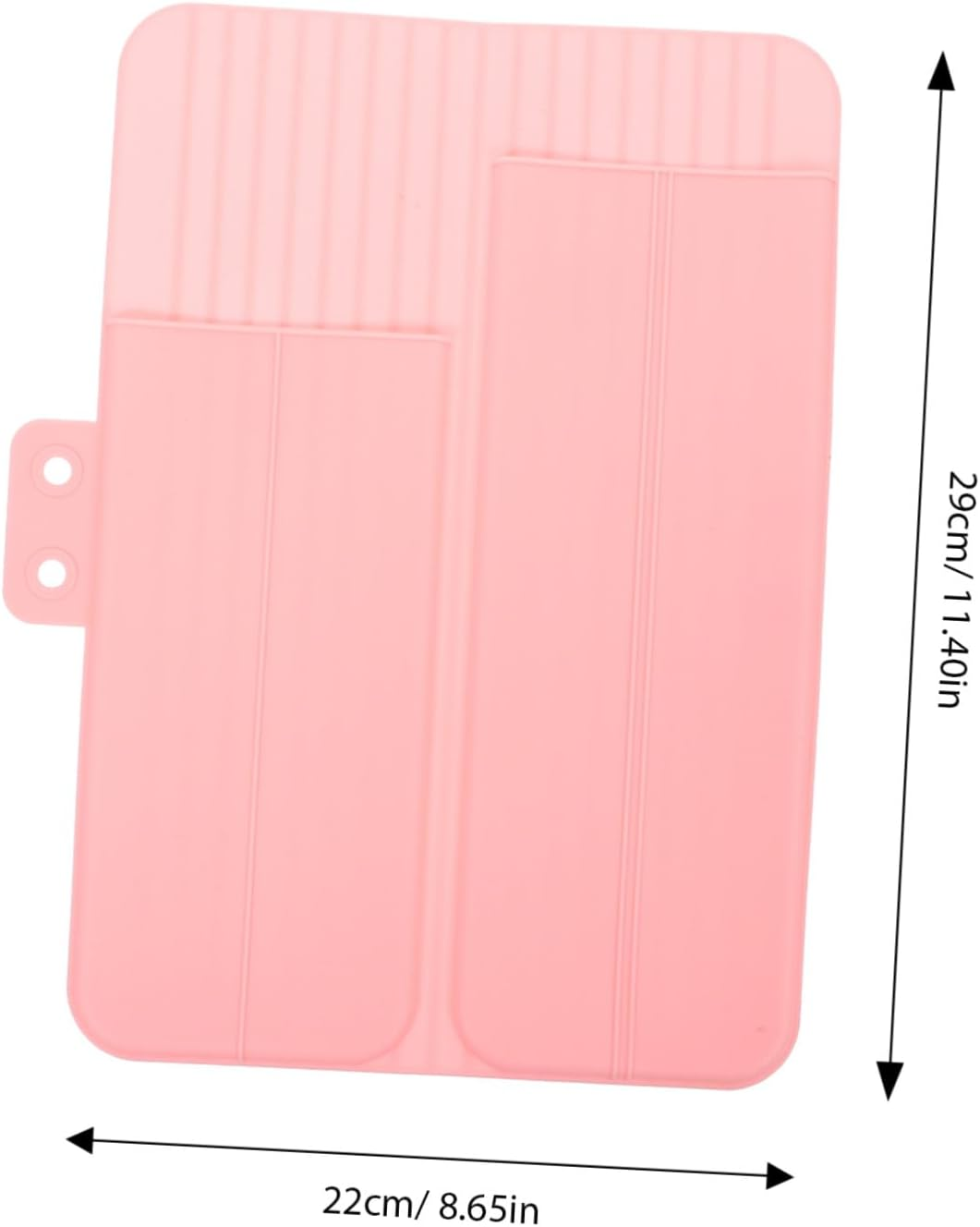 FIXOSHEE Heat-Resistant Silicone Curling Iron Travel Case with Compact Hot Tool Holder Pouch for Safe Storage and Easy Organization of Hair Styling Tools Portable Pink Mat for Travel Use image number 6