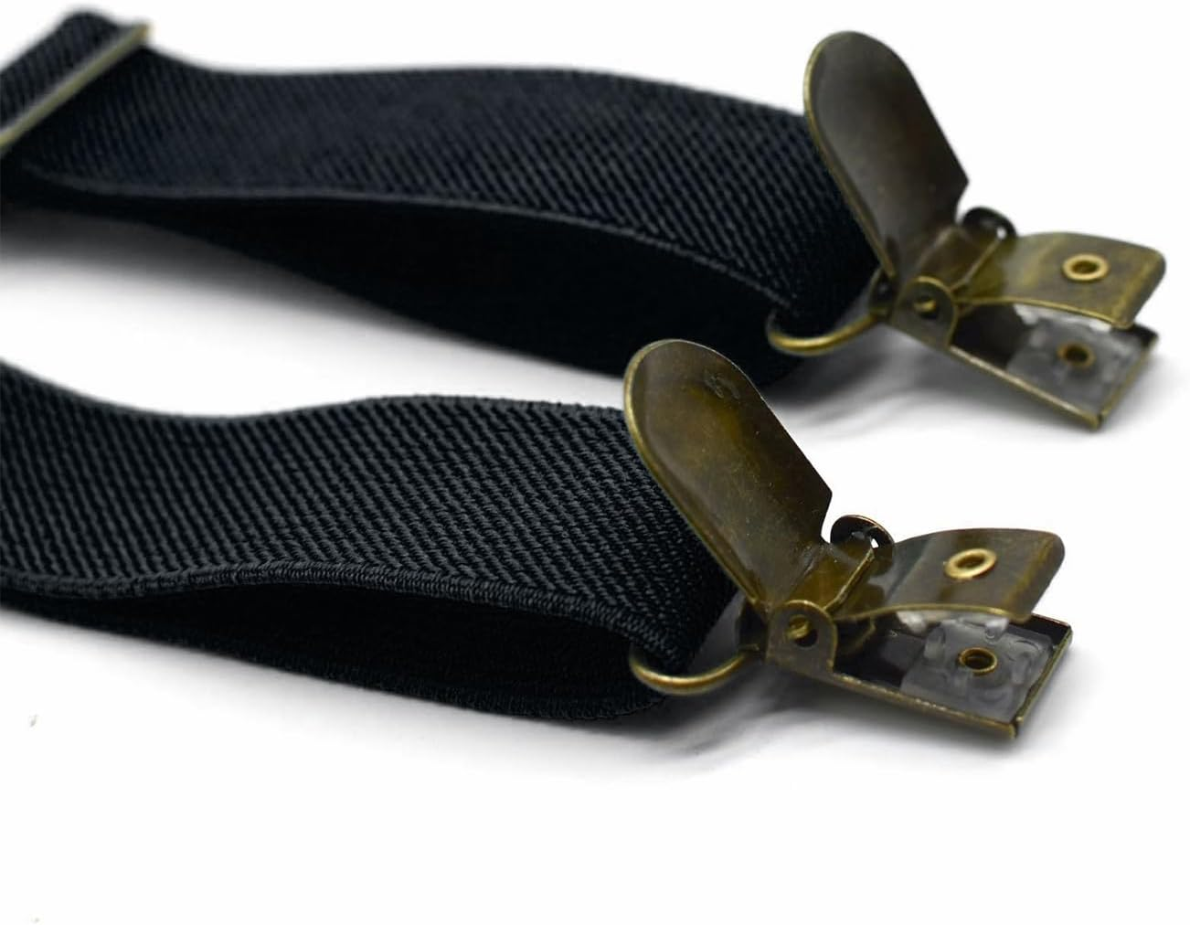 CENZICOM Boys Girls Kids Suspenders Bow Tie,4 Clips Adjustable Elastic with Strong Metal Clips - Beige image number 6