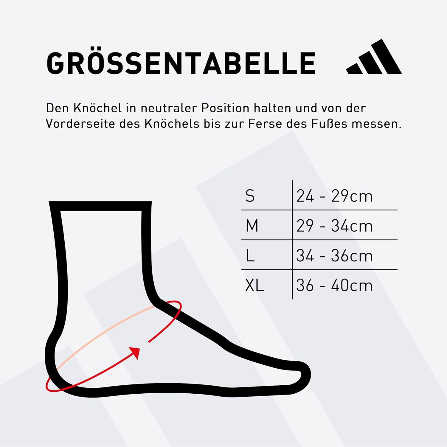 Adidas Aeroready Ankle Support - Ergonomic Compression Sleeve with Side Stabilisers, Silicone Inlays and Sweat-Wicking Material for Secure Fit and Breathable Performance, (Extra Large) image number 4