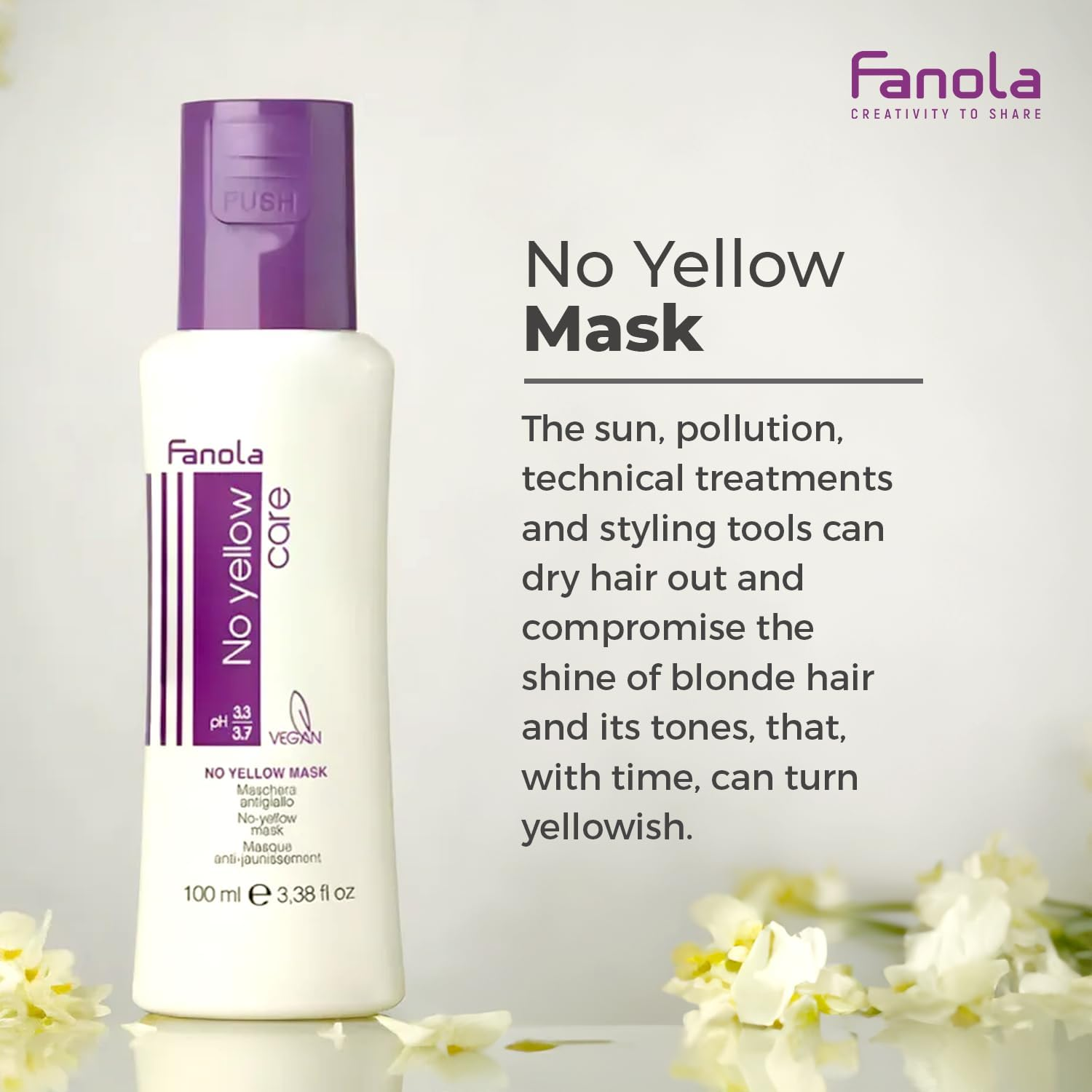 Fanola Original No Yellow Purple Mask 100 Ml