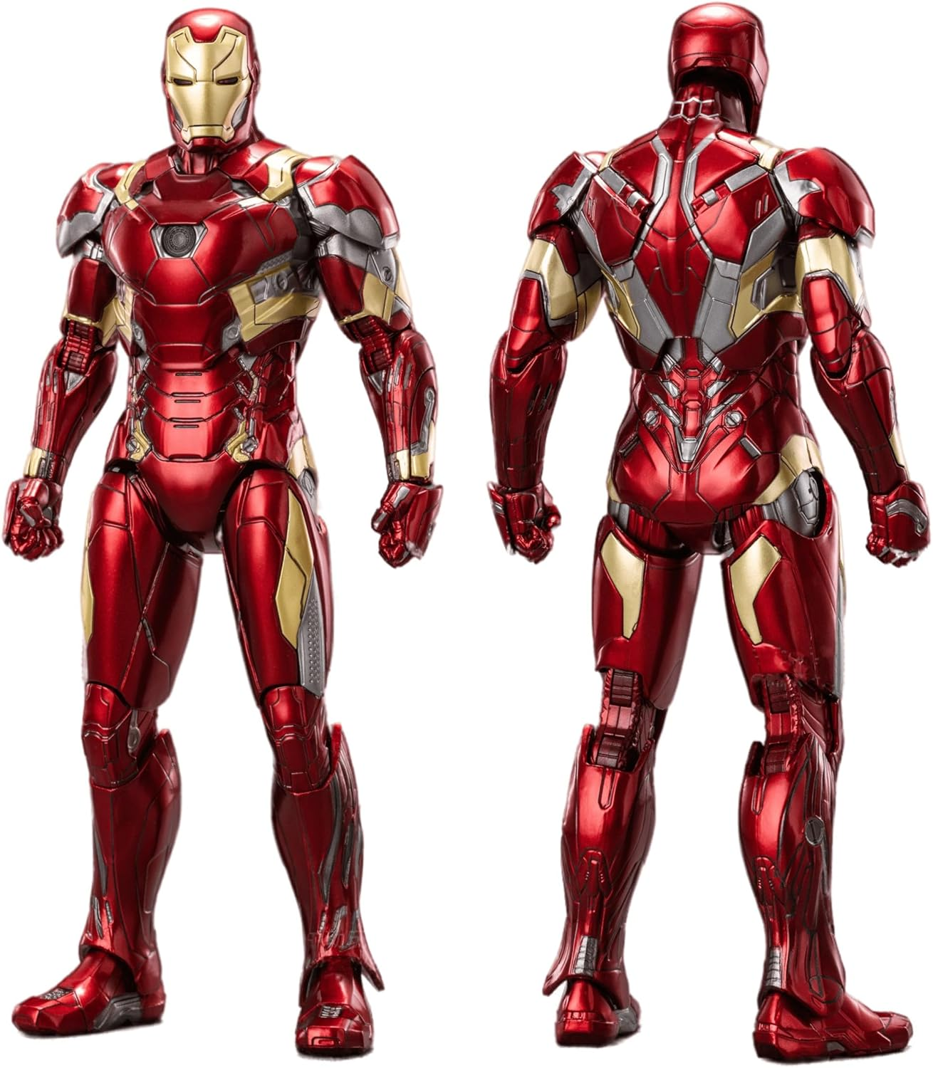 Lonullymege Ironman MK46 Action Figures-7 Inch All Joints Movable Collectable Toys-Full Metal Painting with Lots of Accessories Stark Model(1/10 Scale) image number 4
