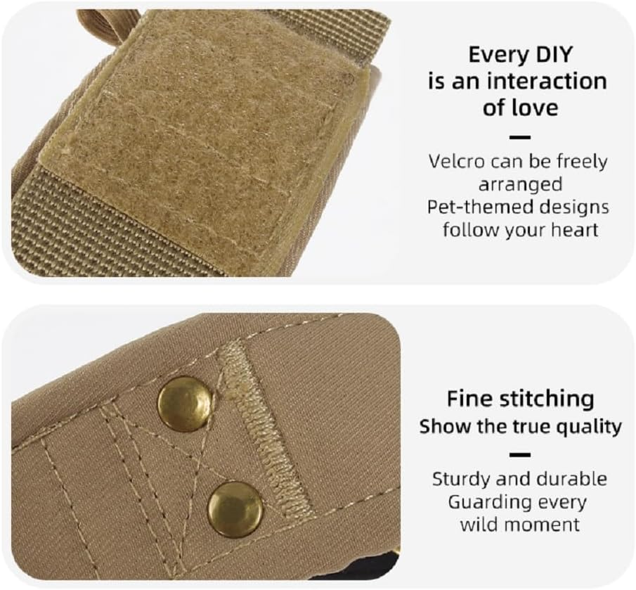 Velmoriah Premium Tactical Dog Collar for Large Dogs, Adjustable Military Nylon Dog Collar Control Handle and Heavy-Duty Metal Buckle for Medium Large Breeds (L) image number 6