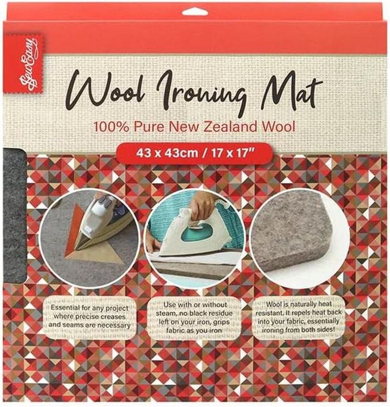 SEW EASY Wool Ironing MAT 17 X 17 in 100% New Zealand Wool