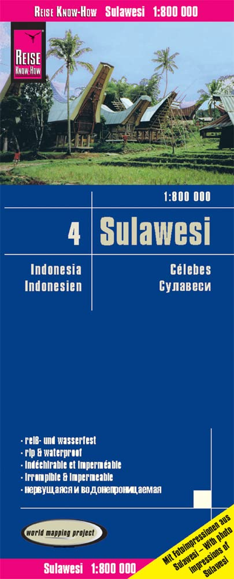 Sulawesi, Indonesia Travel Map, 1:800,000 image number 1