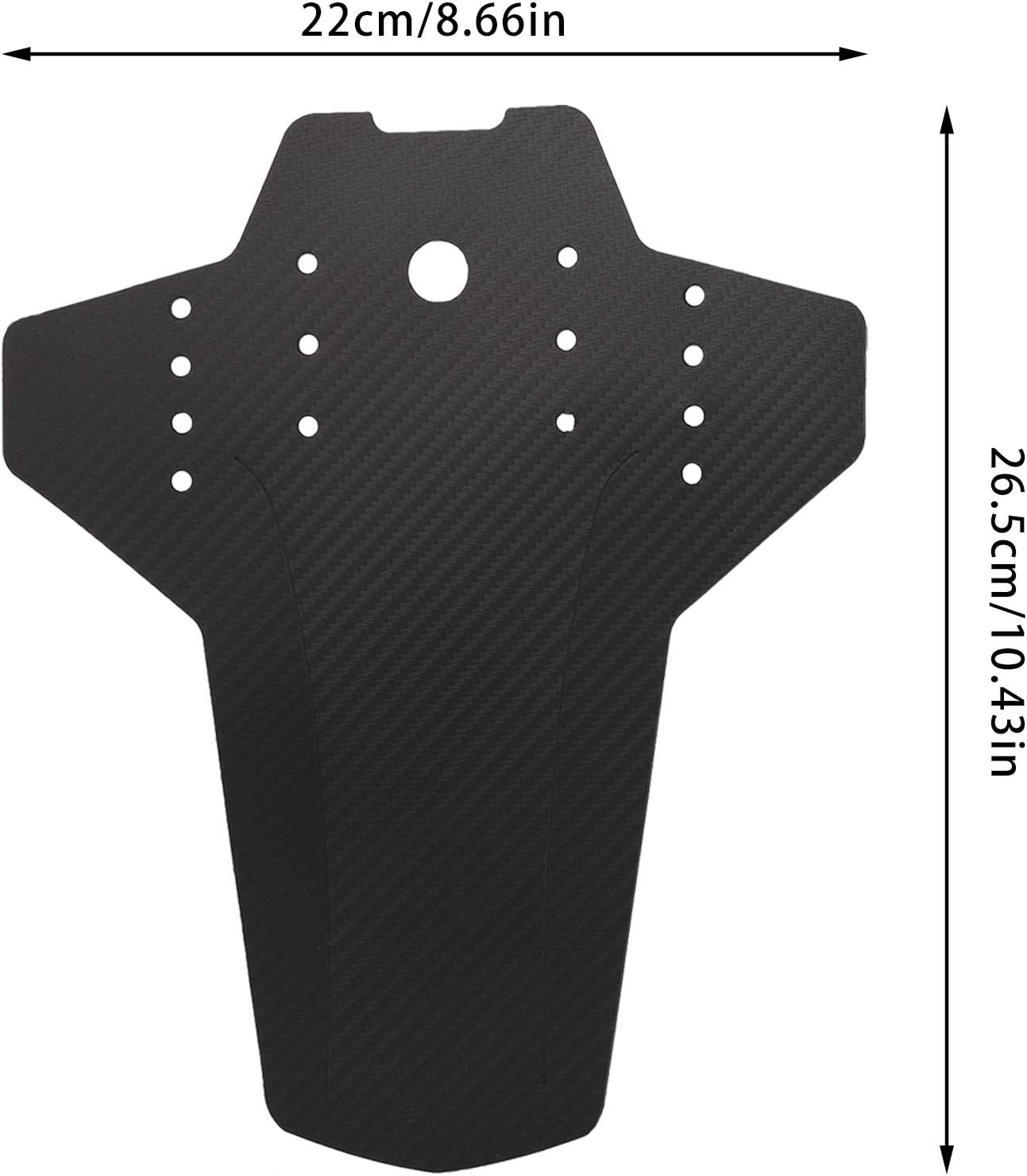 Popuppe 2 PCS Mountain Bike Mudguards Set, Bike Fender, MTB Carbon Fiber Mud Guard Front and Rear Compatible, Mountain Bike Fender Fixed Gear Mudguard for 26", 27.5", 29" Size Mountain Bike image number 5