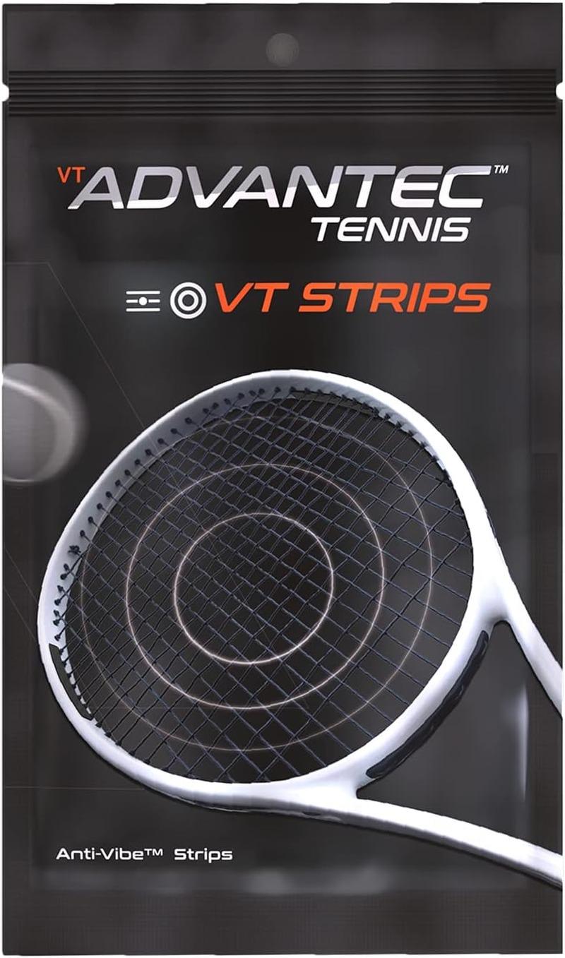 VT Advantec Anti-Vibe Strips &ndash; Tennis Racket Vibration Dampener &ndash; Absorb and Reduce Vibration &ndash; Maximize Control and Stability &ndash; Expand Sweet Spot and Prevent Injuries &ndash; Carbon Black image number 5