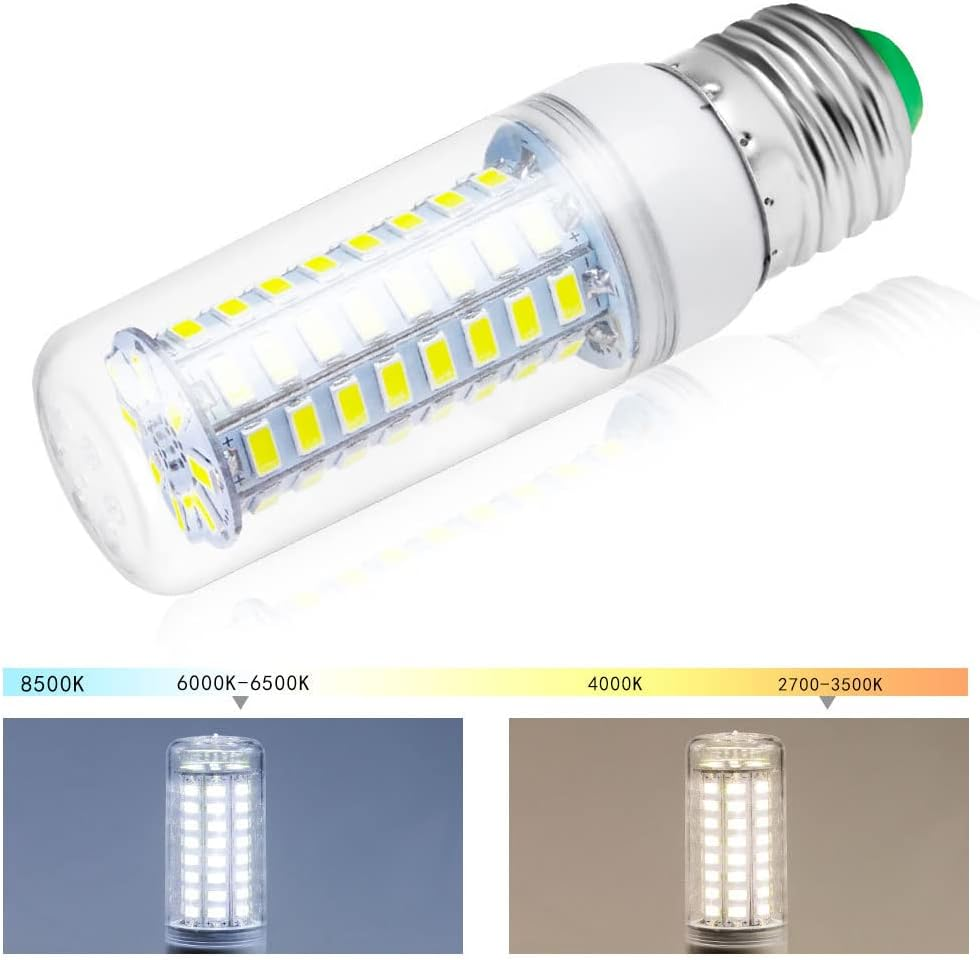 4PCS LED Corn Bulb E27 15W 5730SMD Globe Lamp Spot Light (Cool White) image number 1