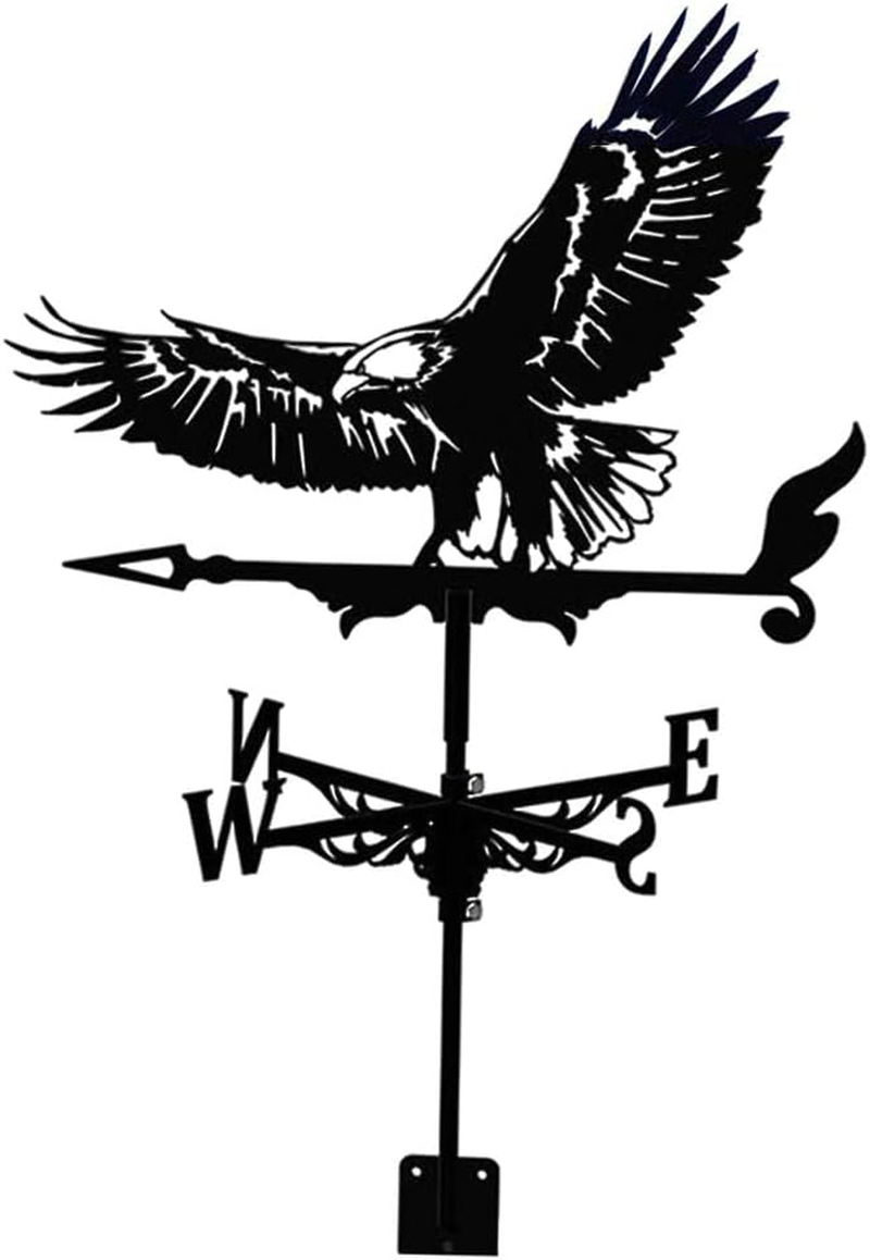 Stainless Steel Farm Home Weather Vane Wind Direction Indicator, Yard Measuring Tool Vane, Eagle image number 1