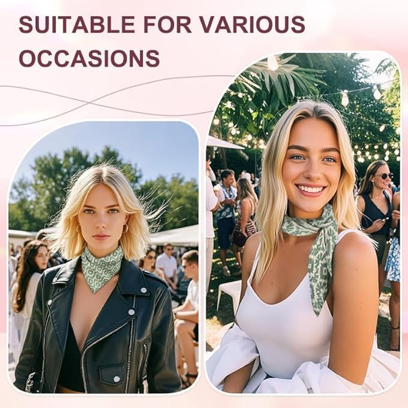 Bandanas for Women Men Headband Soft Cotton Head Scarf for Hair Wraps Multi-Purpose 21" Square Floral Bandana image number 3