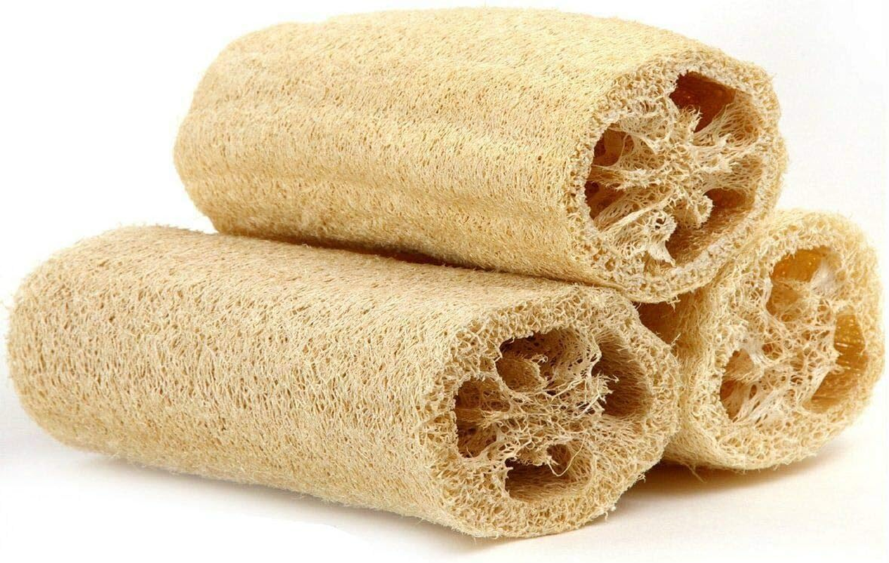 Evana Handcraft LOOFAH - Natural Body Scrubber Loufah Sponge (Pack of 3) image number 3