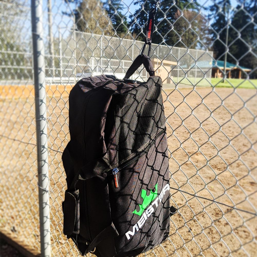 Meister Hang-Tough Fence Hooks for Baseball, Softball, Tennis & Camping (Pair) image number 4