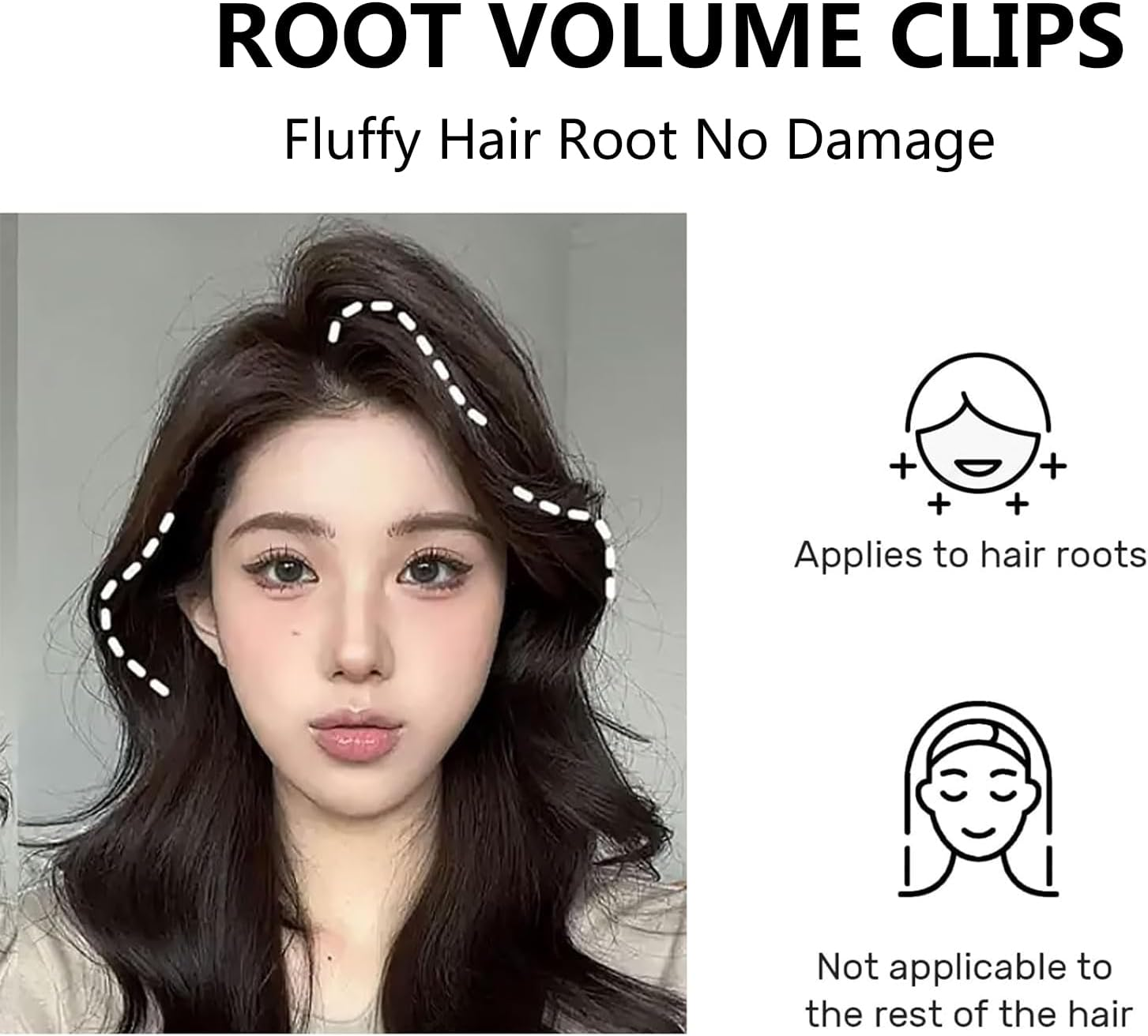 Pack of 4 Volume Hair Clips for Fluffy Bangs, Wind Styling Comb for Fluffy Bangs, Traceless Hair Clip, Hair Styling Tools, Root Clips for a Natural Voluminous Look image number 3