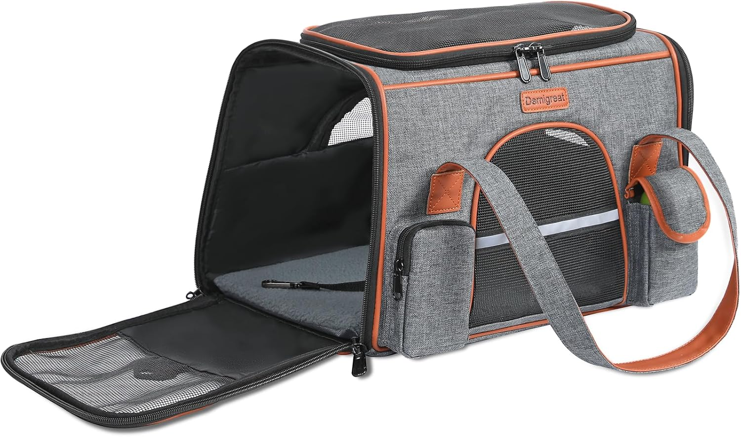 Demigreat Foldable Transport Bag for Cats Dogs up to 8 Kg, Breathable Transport Box for Medium Small Dogs Cats, Dog Carrier Cat Carrier