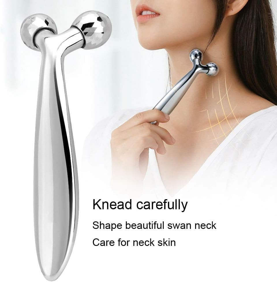 3D Facial Body Massager Rollers, Facial Lifting Massager, Body Massager Firming Tools, Gua Sha Massager Facial Roller Ball Face-Lift Tightness Skin Facial Beauty Tool for Kneading image number 3