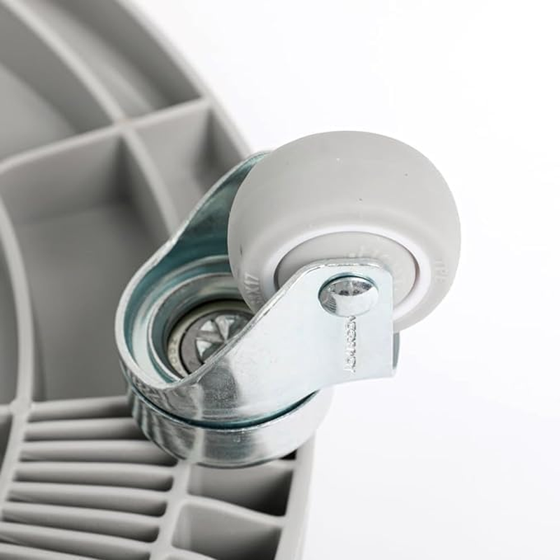 6-Castor 360-Degree Multidirectional round Ab Wheel Disc Board Slide Board: Compact, Versatile Fitness Tool for Abdominal Muscle and Core Strength Workout image number 1