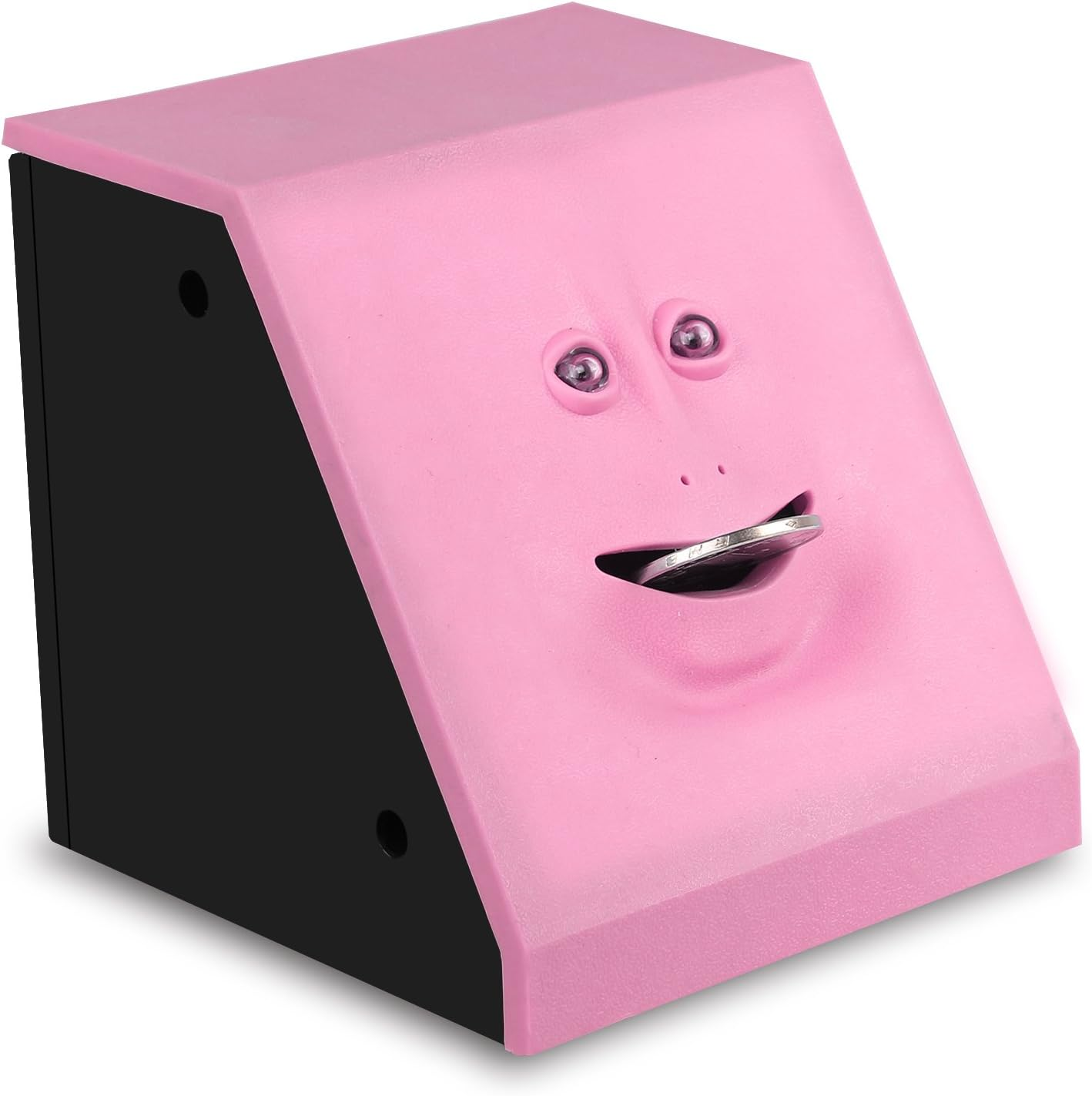 Blingbin Coin Eating Saving Bank Face Monkey Battery Operated Novelty Saving Box Piggy Bank for Kids