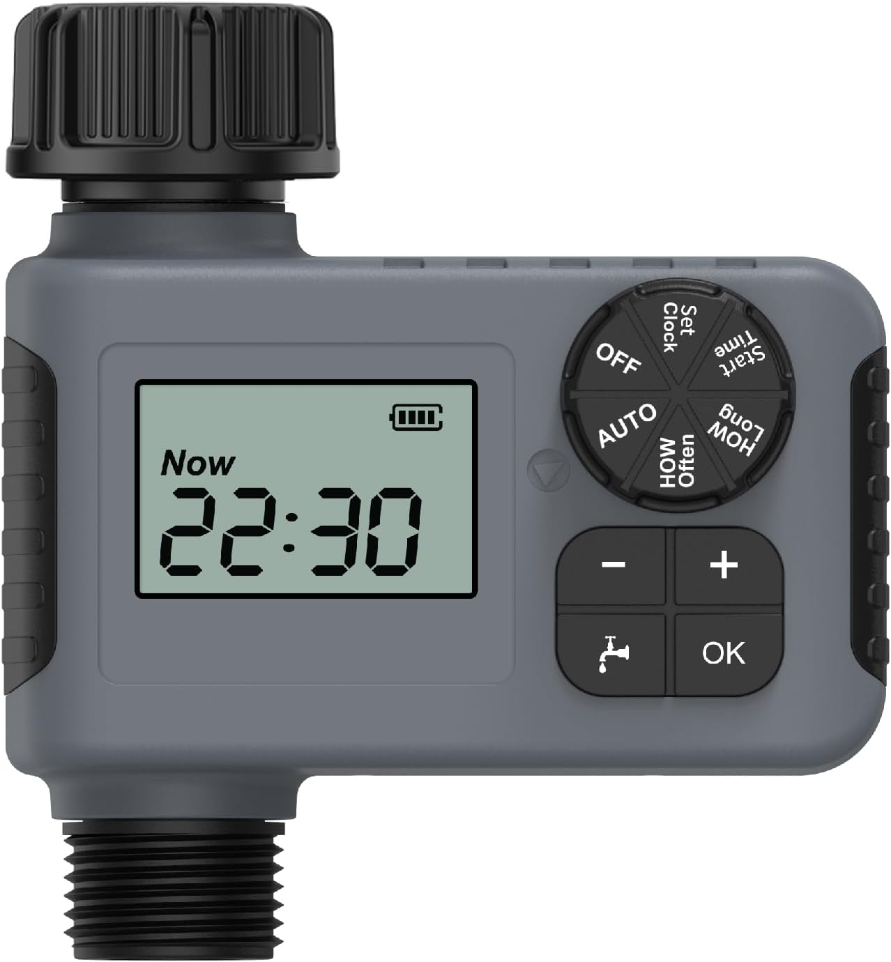 Programmable Water Timer Rain Delay for Garden Digital Sprinkler Hose Timer Manual/Automatic Irrigation System Lawn Care，1 Outlet image number 3