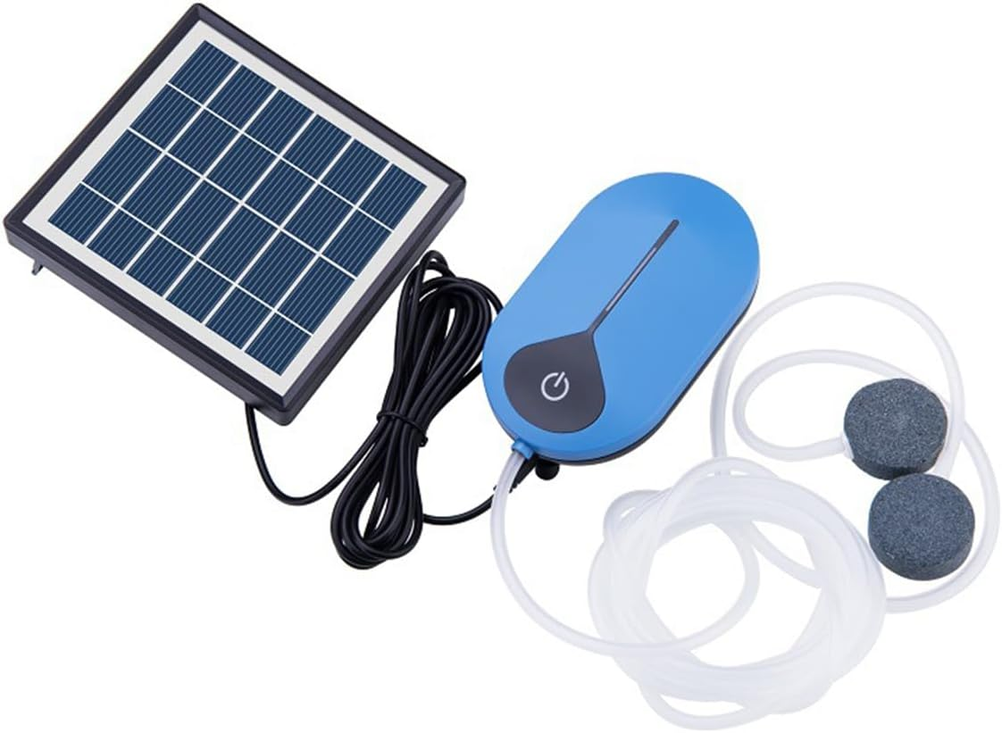 Meichoon Solar Aquarium Air Pump 1.5W Oxygenator 3 Modes Pond Bubbler Oxygenation for Fish Tank Aquarium Gardening Water Circulation MY09 image number 4
