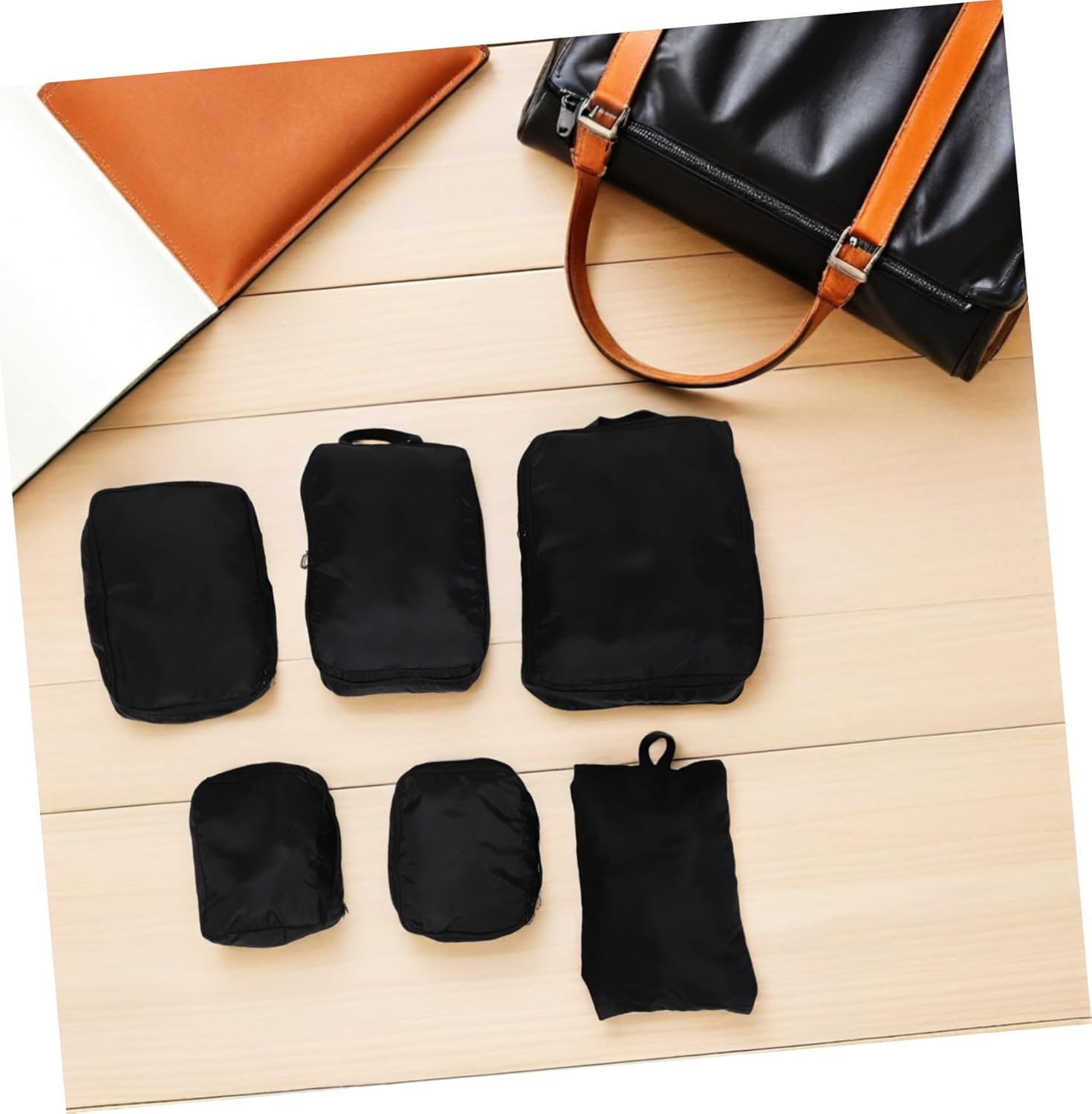 TOPPERFUN Travel Packing Cubes Set for Suitcases with Shoe Laundry Bags Space-Saving Luggage Organizers for Efficient Travel Essentials Storage and Suitcase Organization image number 3