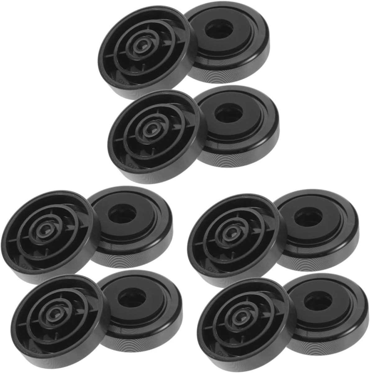 ARTIBETTER Speaker Isolation Pad and Isolation Feet for Subwoofer Metal Vibration Damper Anti-Shock Design Black 40X12Mm for Hifi Audio Equipment and Turntable Stand in Home Theater