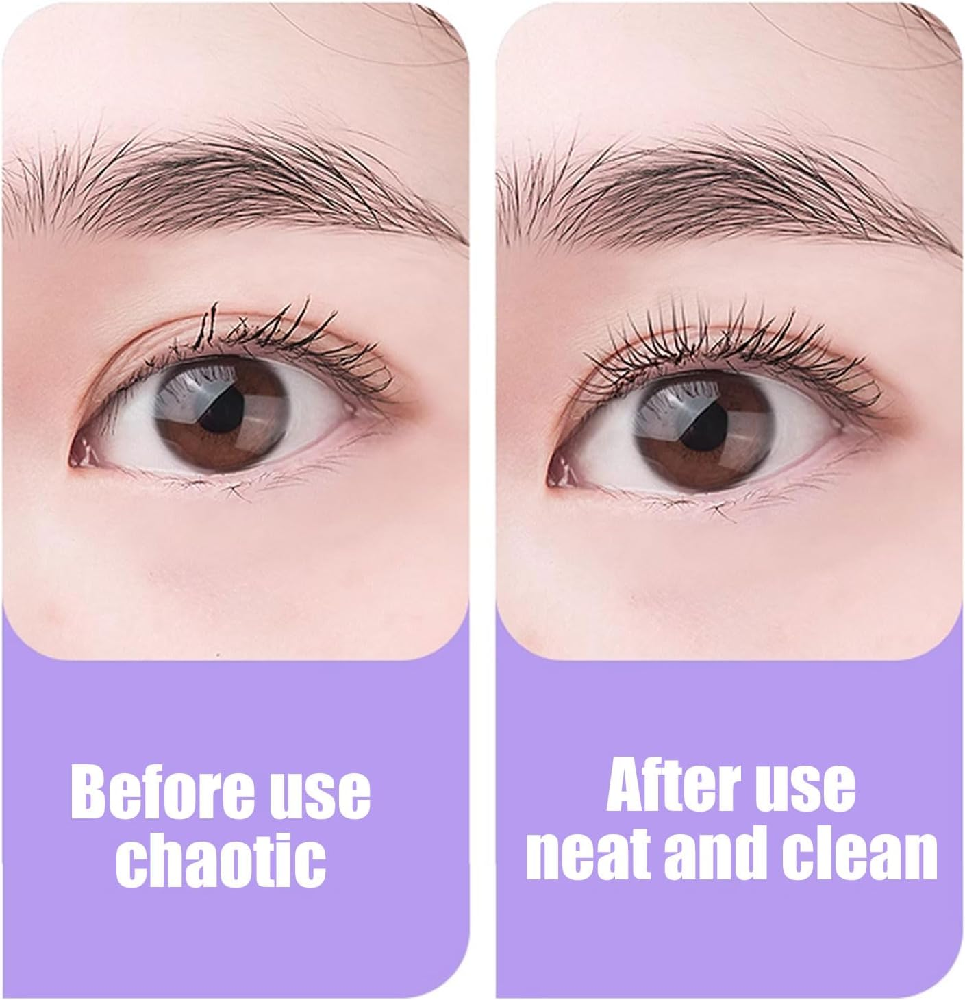 BGENHPON Metal Eyelash Comb and Separator 2 Pack Professional Eyelash Eyebrow Brush with Metal Teeth for Women Beauty Grooming Tool