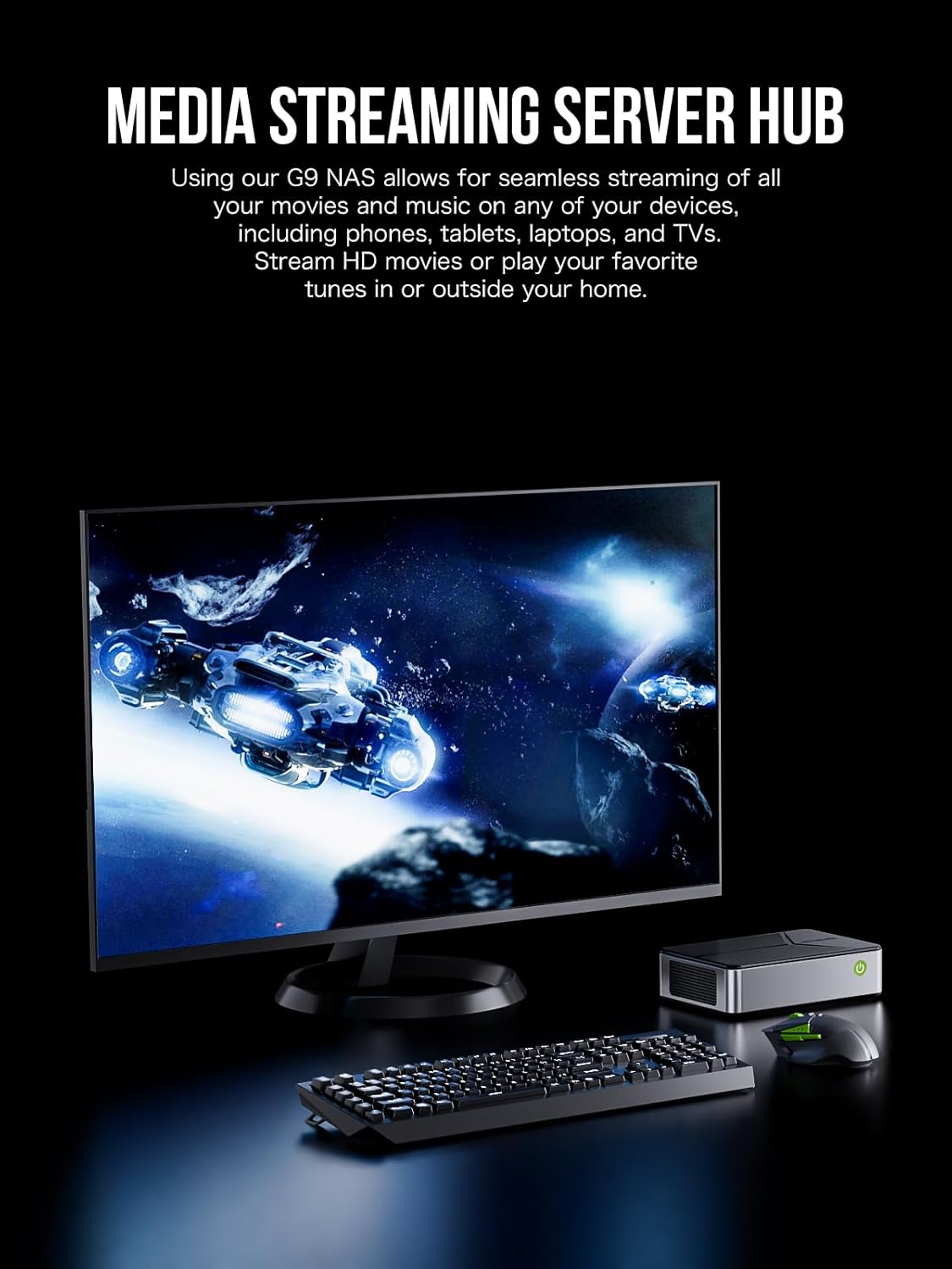 Gmktec Mini PC NAS Intel N150 Dual Boot System Desktop Computer 12GB DDR5 64GB EMMC+512GB SSD, 4*M.2 Nvme Slots, Dual NIC 2.5G, USB-C/USB 3.2 10Gbps, Network Attached Storage Upgraded G9 image number 5