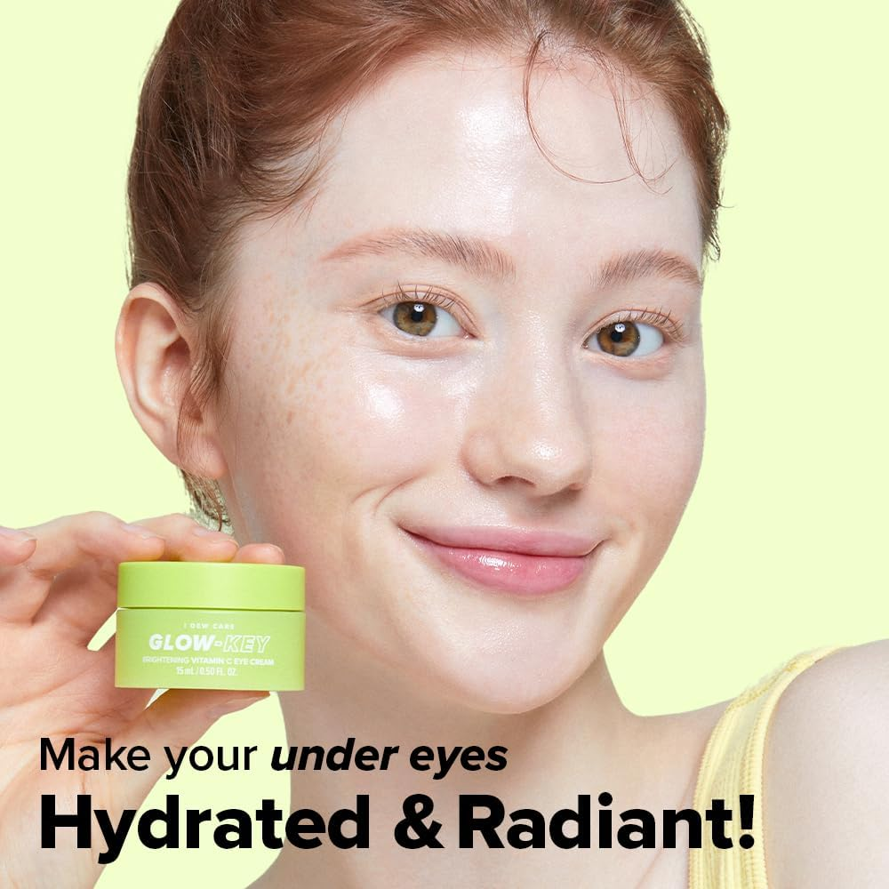 I DEW CARE Eye Cream with Applicator - Glow-Key Guava Extract, Vitamin C, Hyluronic Acid & Niacinamide for under Eye Treatment, Brightening & Hydrating, Stoking Stuffers for Women, 0.50 Fl Oz image number 4