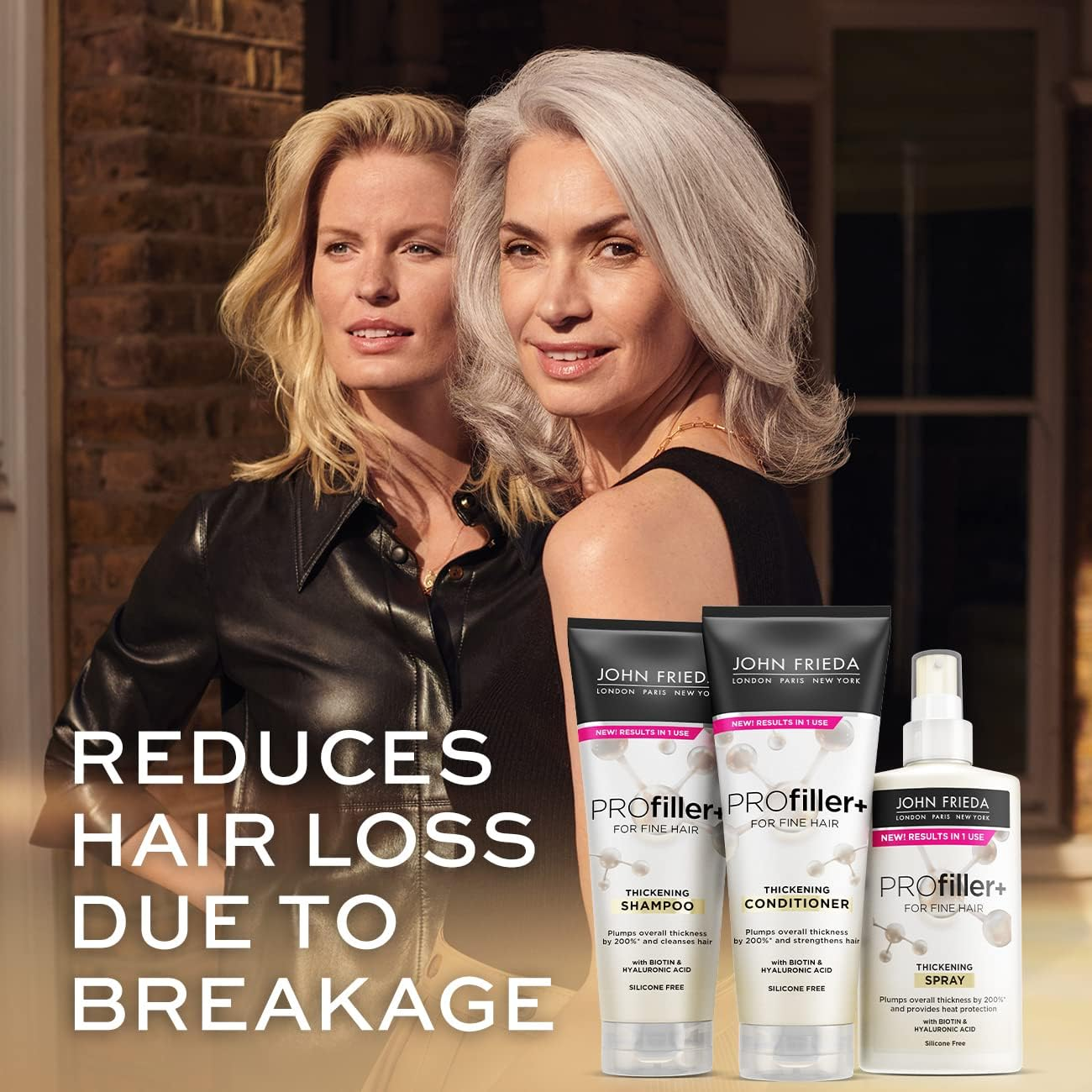 John Frieda Profiller+ Thickening Spray with Heat Protection for Thin, Fine Hair, image number 3