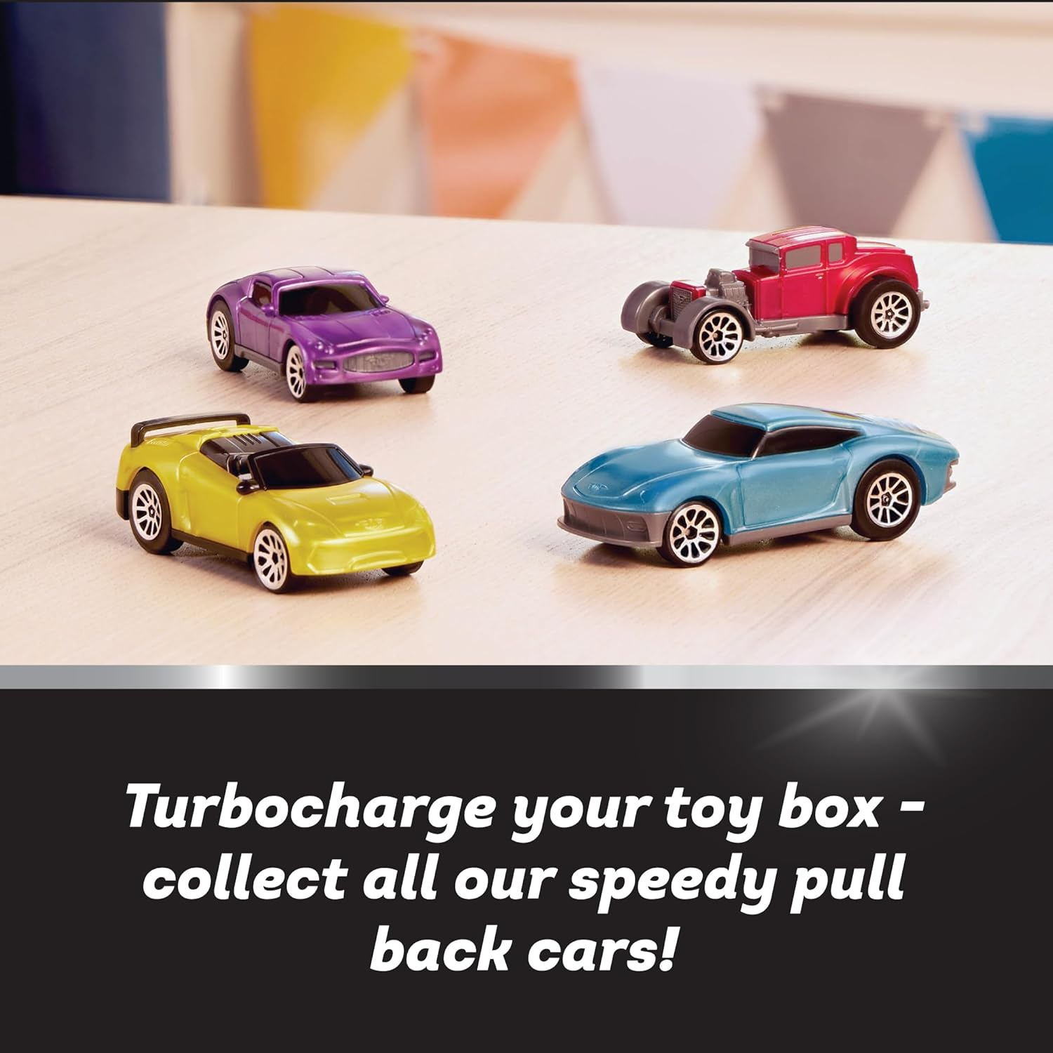 Driven by Battat &ndash; Turbocharge Pullback Vehicles &ndash; Toy Set with 4 Cars &ndash; Race Car Toys and Playsets for Kids &ndash; Toy Pull-Back Cars &ndash; 3 Years + &ndash; Turbocharge - Race Cars (4 Pack) image number 6