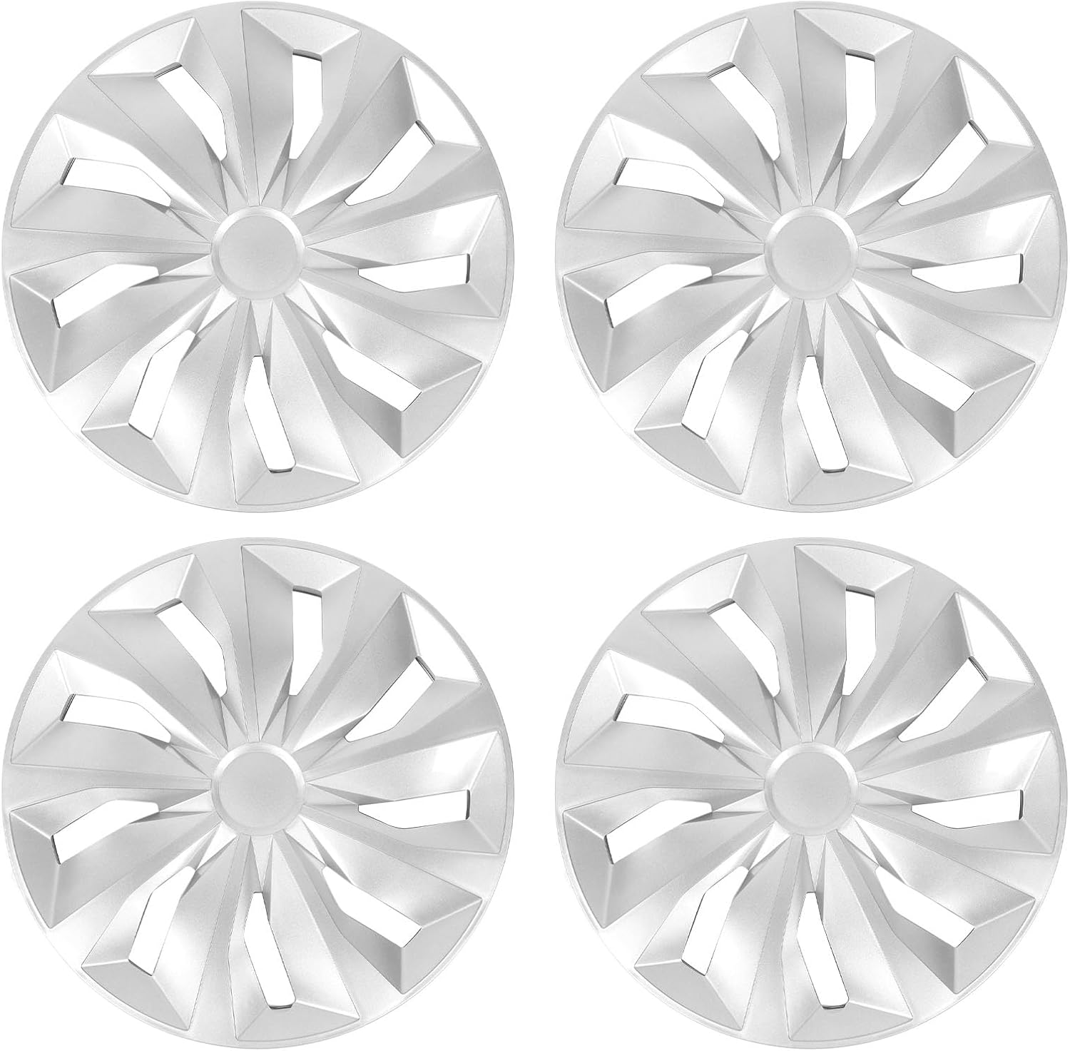 Haofy 4 Pcs 14 Inch Wheel Hub Cap - Strong Protection Scratch Resistant Universal Fit R14 Hubcaps with Durable ABS Construction for Escort Owners Needing Heavy-Duty Wheel