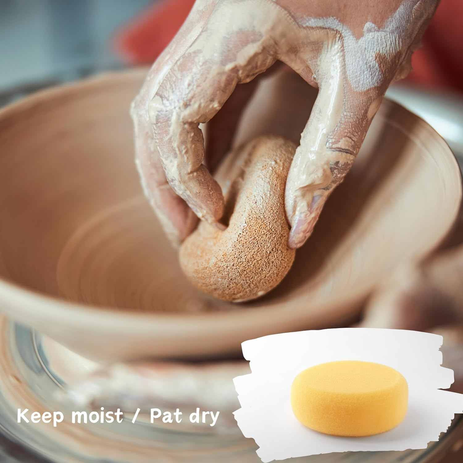 Pottery Tool Kit，Clay Sculpting Tools,43 Pcs Double Sided Pottery Wheel Tools for Adults，Pottery Carving Tools，Pottery Kiln Tools at Home，Ceramics Tools Set with Carrying Case Bag and Apron image number 3