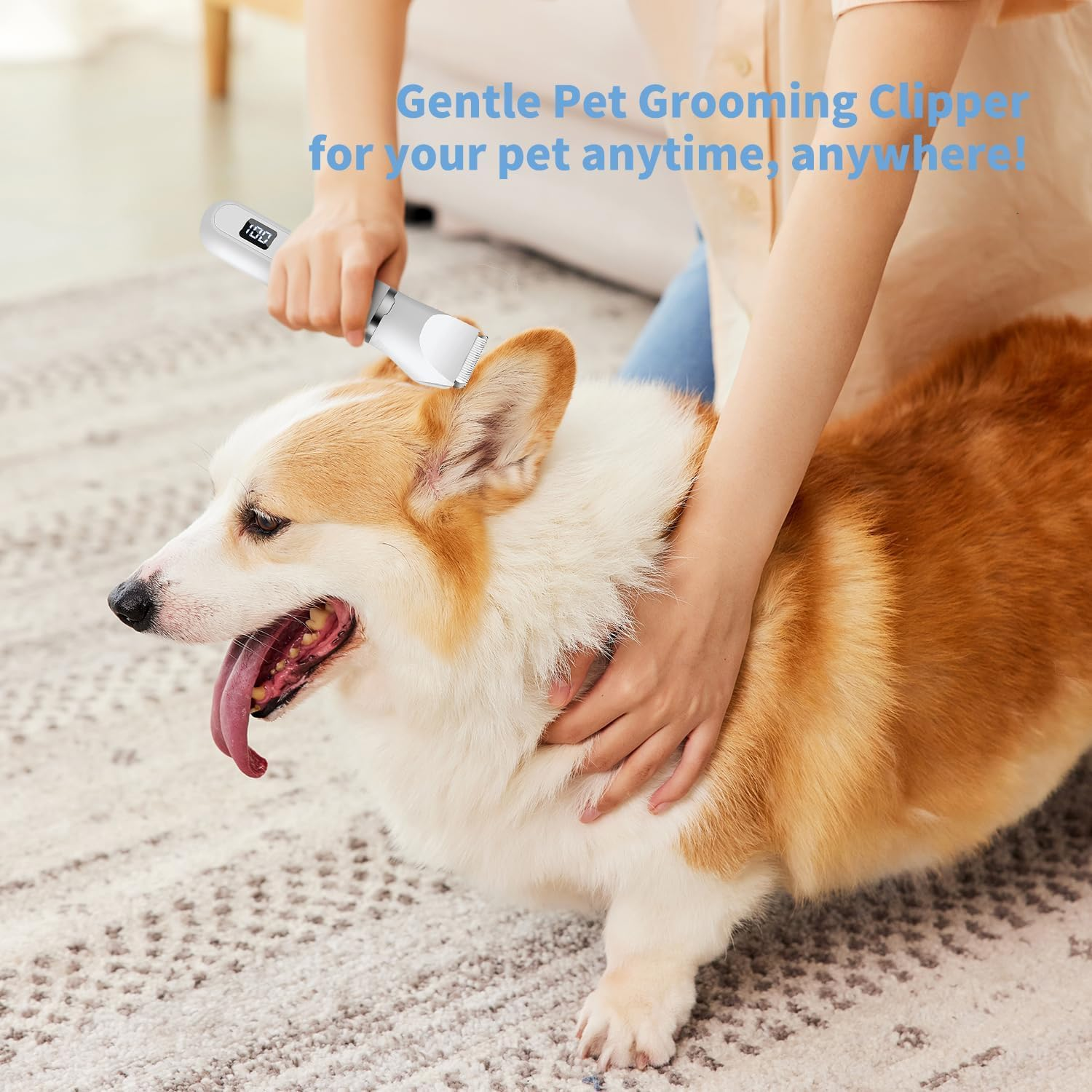 Dog Grooming Dog Clippers Grooming, 4 in 1 Kit Paw Trimmer，With Paw Trimmer&Dog Nail Grinder Professional Pet Clippers image number 2