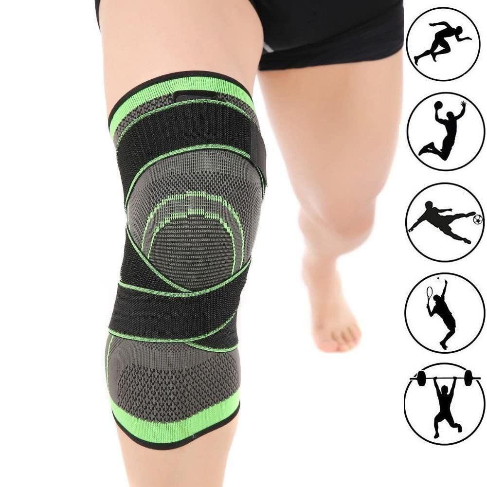 3D Weaving Compression Knee Support Sleeve Brace Breathable for Running Jogging Sports for Joint Pain and Arthritis Relief, Improved Circulation Compression(Medium) image number 1