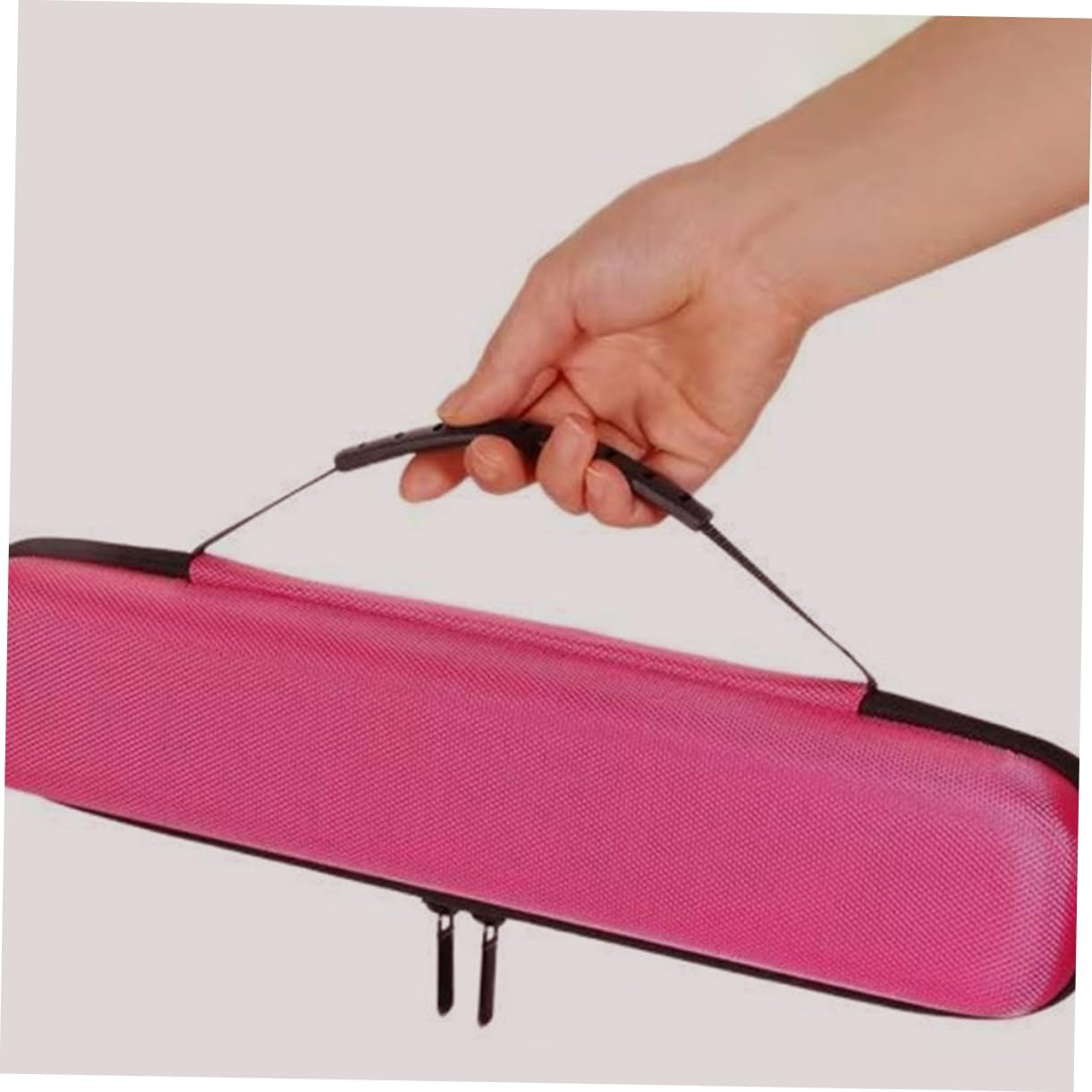 HEATSHAKING Portable Hair Tools Organizer Case Stylish Hard Travel Storage for Hair Straightener Curling Iron Hair Dryer Accessories Lightweight Impact Resistant Design