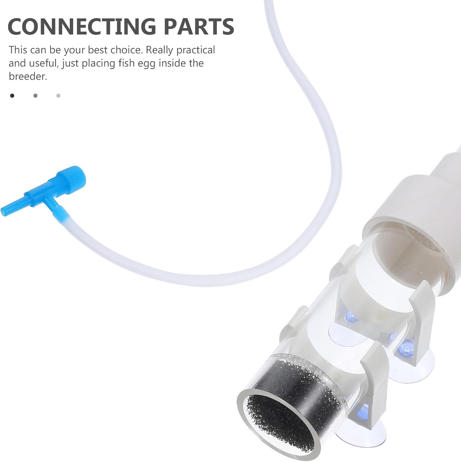 MINAOLULUS Mouth-Brooding Cichlid Fish Breeding Incubator Tube Acrylic Aquarium Hatchery with Suction Cups for Tropical Aquatic Pets image number 1