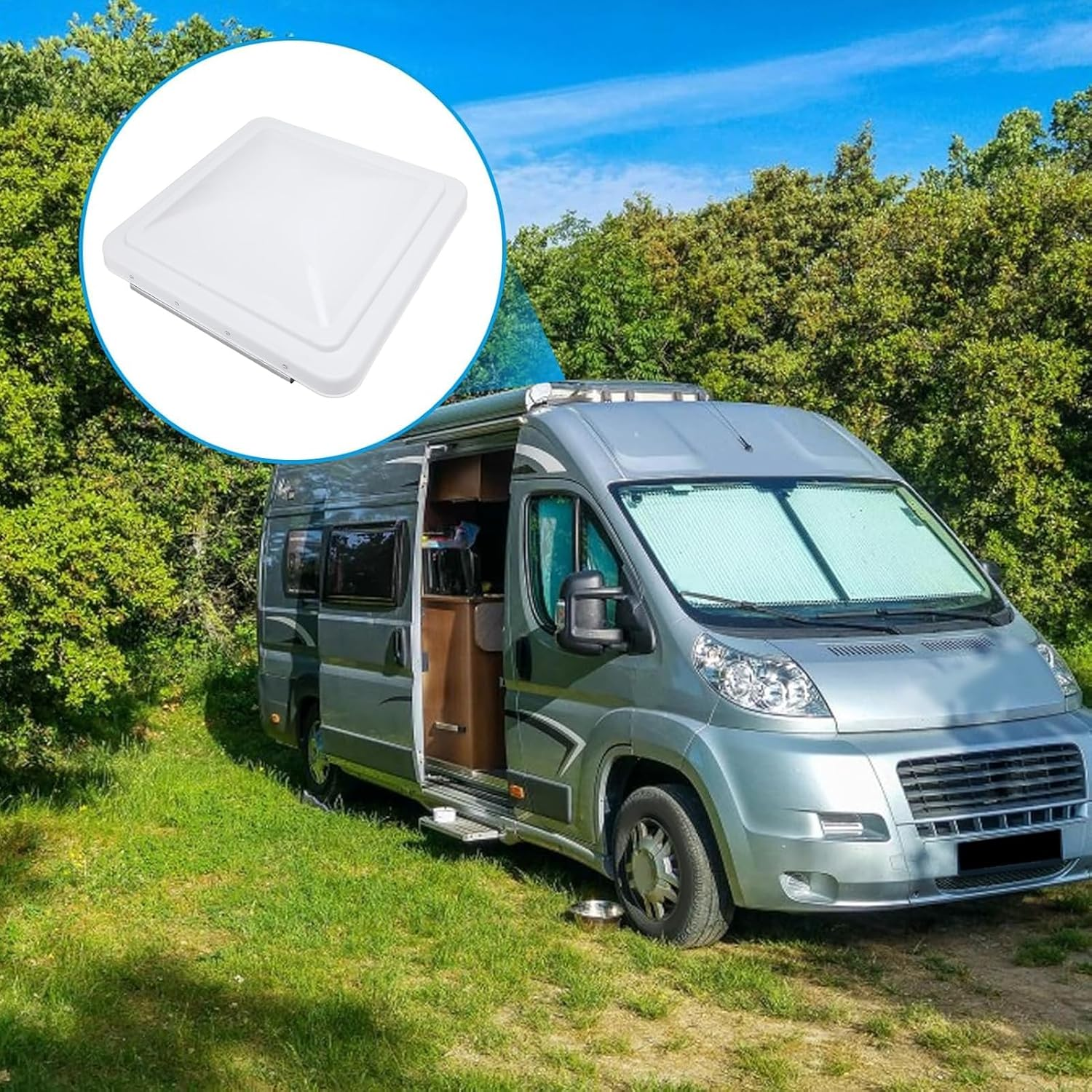 14 Inch RV Roof Vent Cover, Universal Replacement Vent Lid for Campers Trailer Motorhome, Compatible with Ventline Previous to 2008 and Elixir Vents Starting 1994 image number 3