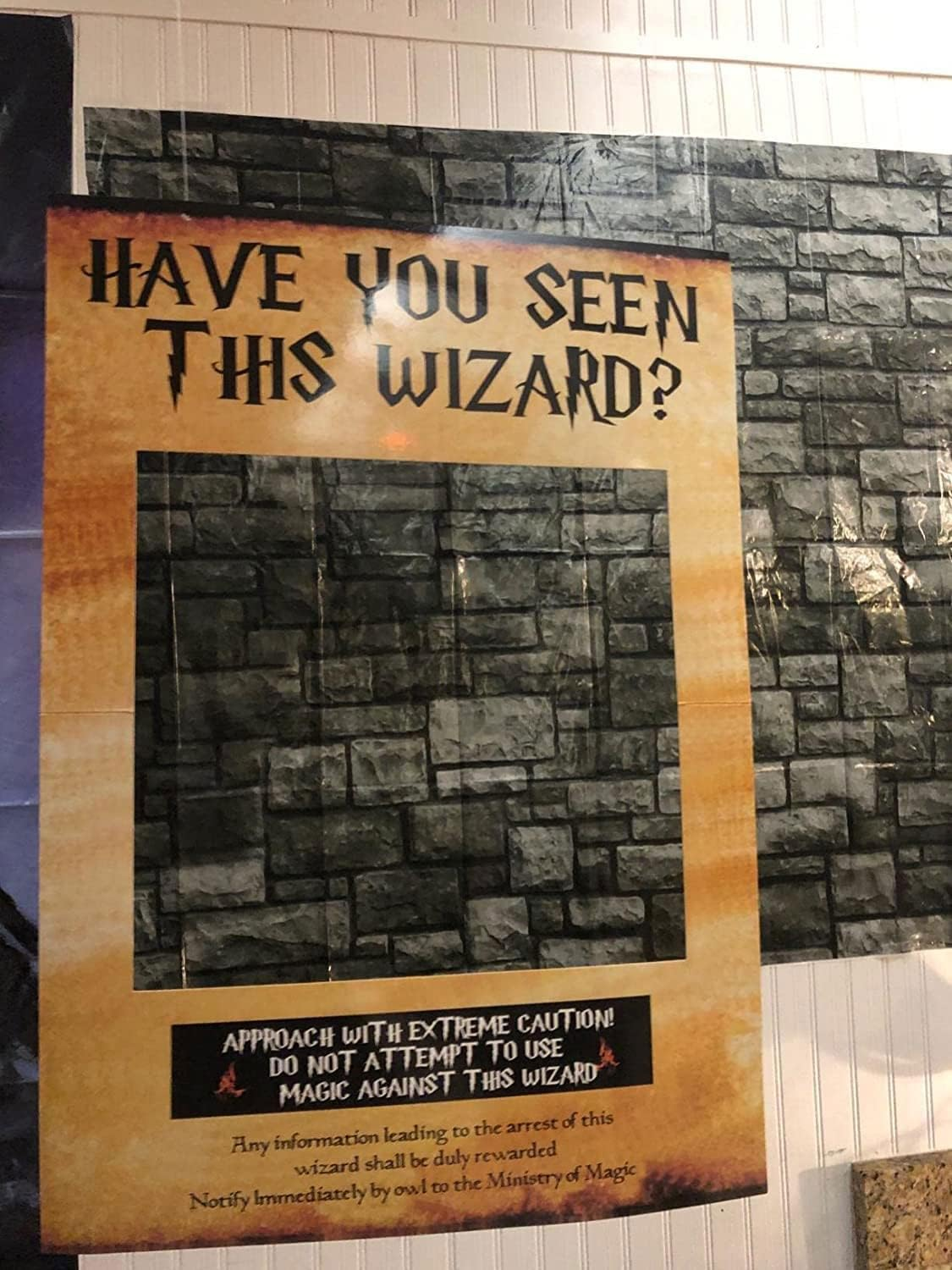 Laventy Have You Seen This Wizard Photo Booth Prop Wizard Inspired Photo Booth Frame Wizard Birthday Party Photo Booth Props for Wizard Theme Party Decorations image number 1