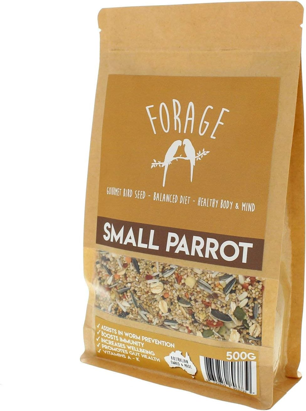 Forage Small Parrot 500G Bird Food Mix Millet Seed Fresh Australian Made