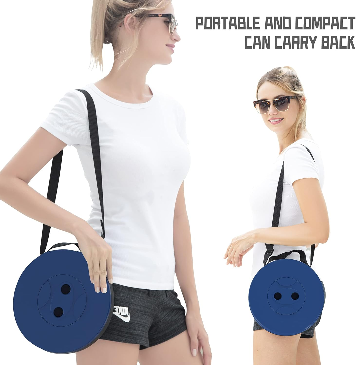 LOCYOP Telescoping Stool with Cushion,Portable Stool Sturdy and Lightweight,Retractable Stool Collapsible Stool Camping Stool for Picnic Fishing Hiking Capacity 440Ib with Carry Bag Carabiner