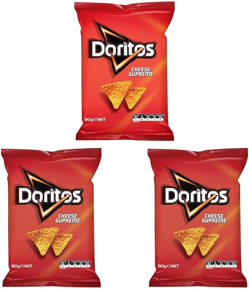 Doritos Corn Chips Snack Pack Cheese Supreme 90G - 90 G (Pack Of 3)