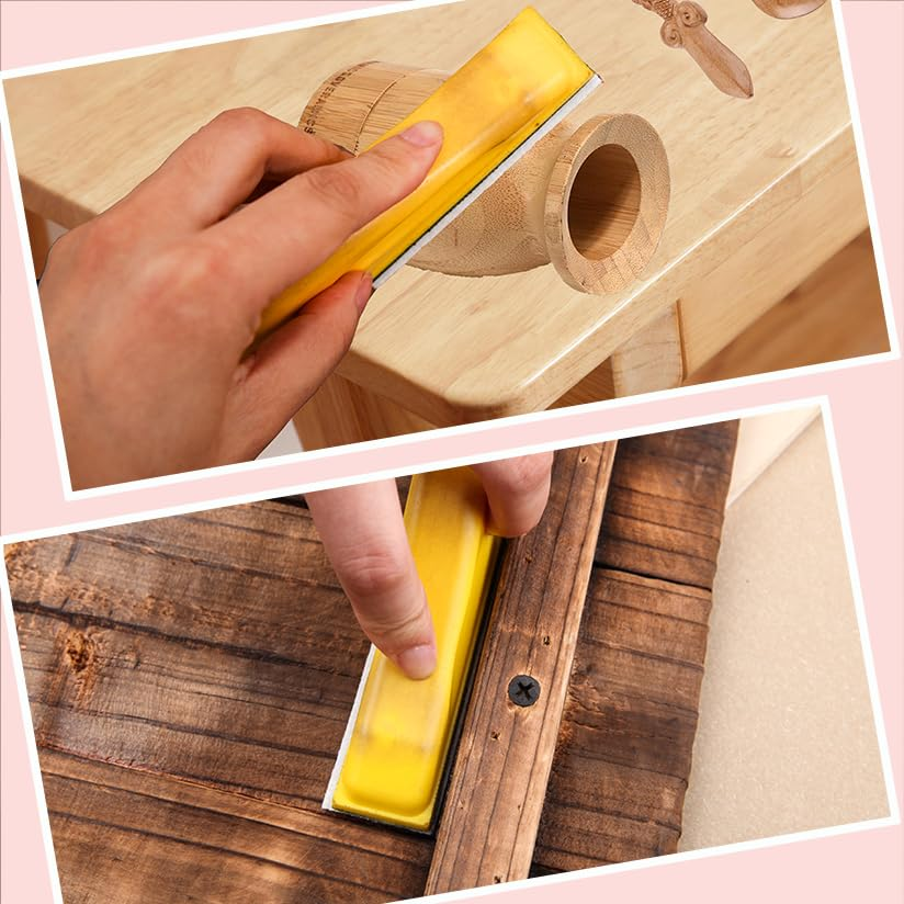 LEONTOOL 100Pcs Micro Detail Sander Paper Kit 3.5X1.2 Inch Hook and Loop Sandpaper Strips 120 Grit, Micro Finishing Sander Paper Detail Sander Refills for DIY Crafts Wood Tight Narrow Spaces Polishing image number 1