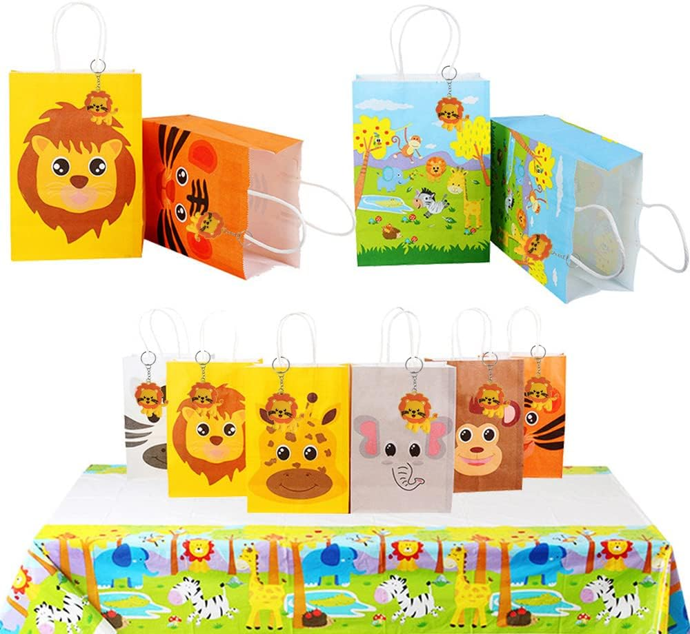 Imagitek 24 Pack Lion Keychains Safari Animal Keychains for Lion Themed Party Favors, Jungle Safari Party Favors, Kids Birthday Party Bag Fillers, School Carnival Rewards image number 2