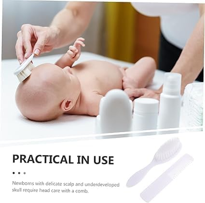 1 Pcs Baby Brush and Comb Set for Newborns - Soft Bristles Scalp Massager, Gentle Hair Comb for Baby Grooming & Washing, Safe Baby Hair Care Kit image number 5
